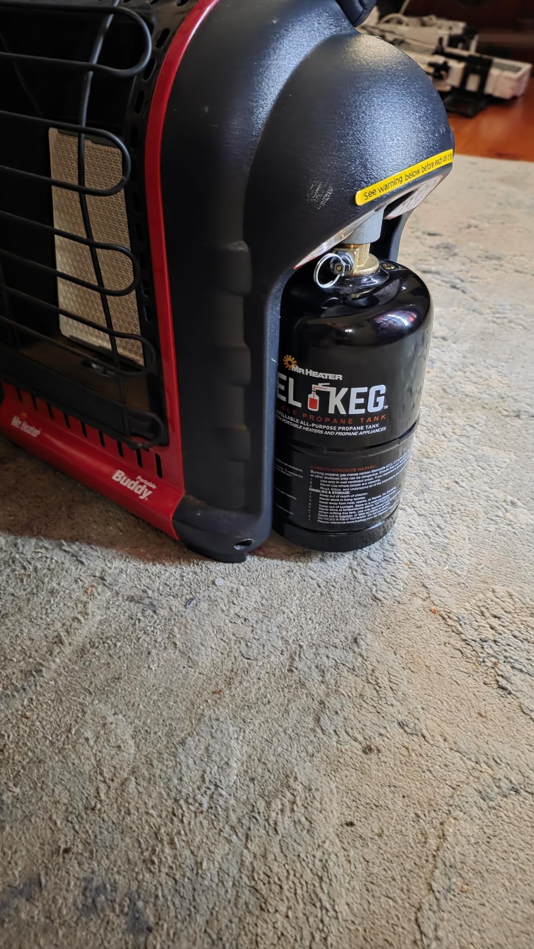 Mr. Heater Fuel Keg. - 1 lb. / 16 oz. Empty Refillable Propane Tank customer photo 2