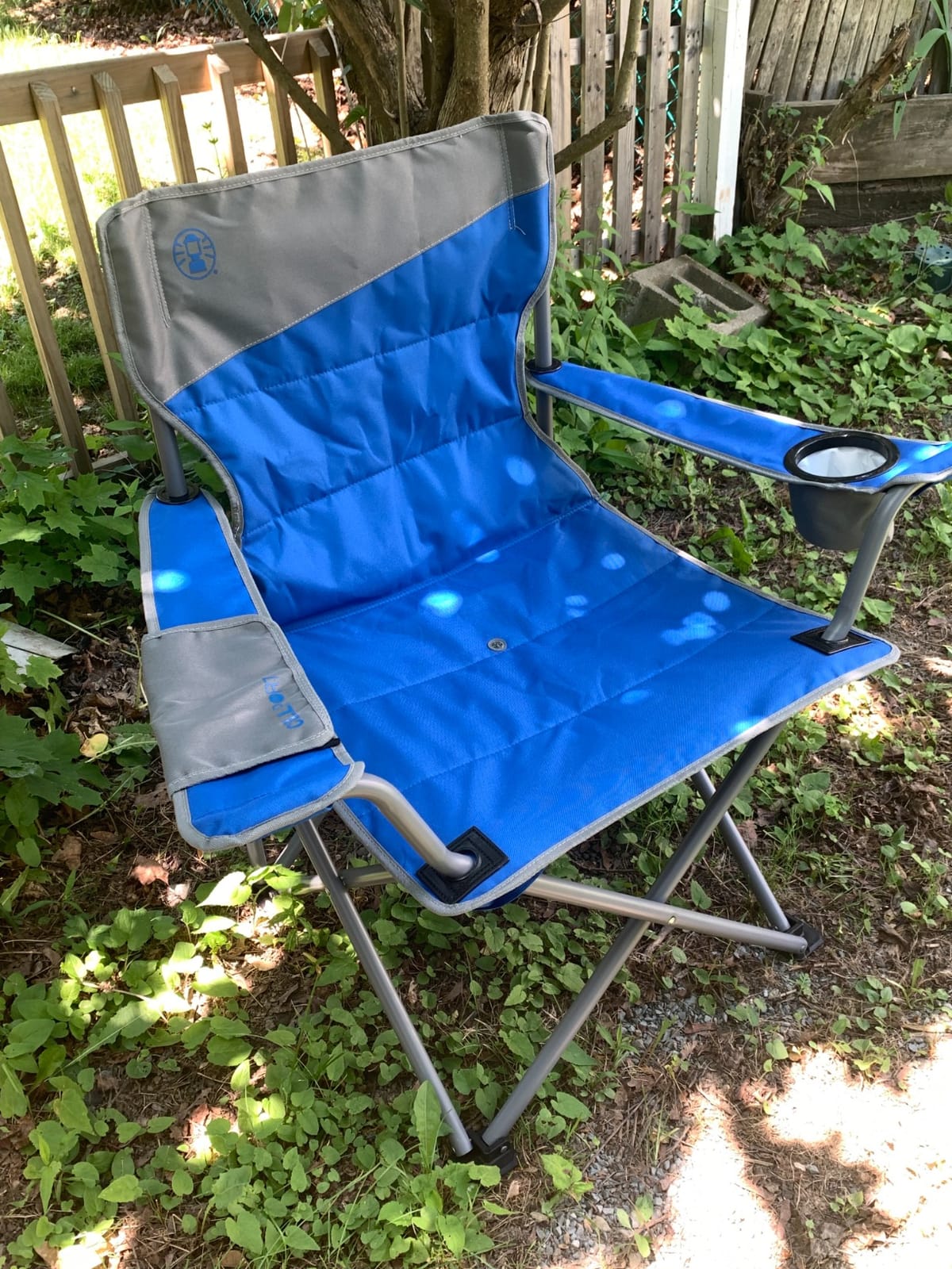 Coleman Big-N-Tall Camping Chair with Cup Holder & Side Pocket, Water-Resistant XL Outdoor Seat Supports up to 600 lbs, Great for Camping, Tailgating, Firepits, Patio, & More customer photo 2
