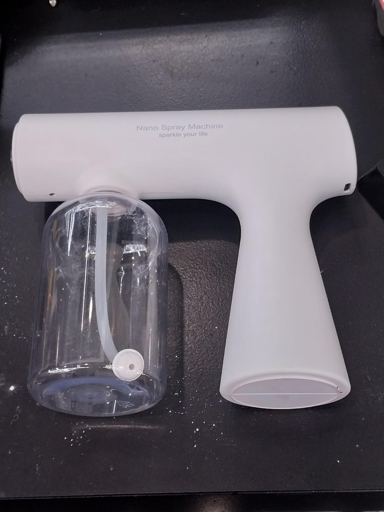 Handheld Humidifiers ，Atomizer Sprayer，Rechargeable ULV Nano Sprayer with Blue Light,Electrostatic ULV Atomizer Sprayer，Electrostatic Portable Sprayer customer photo 1