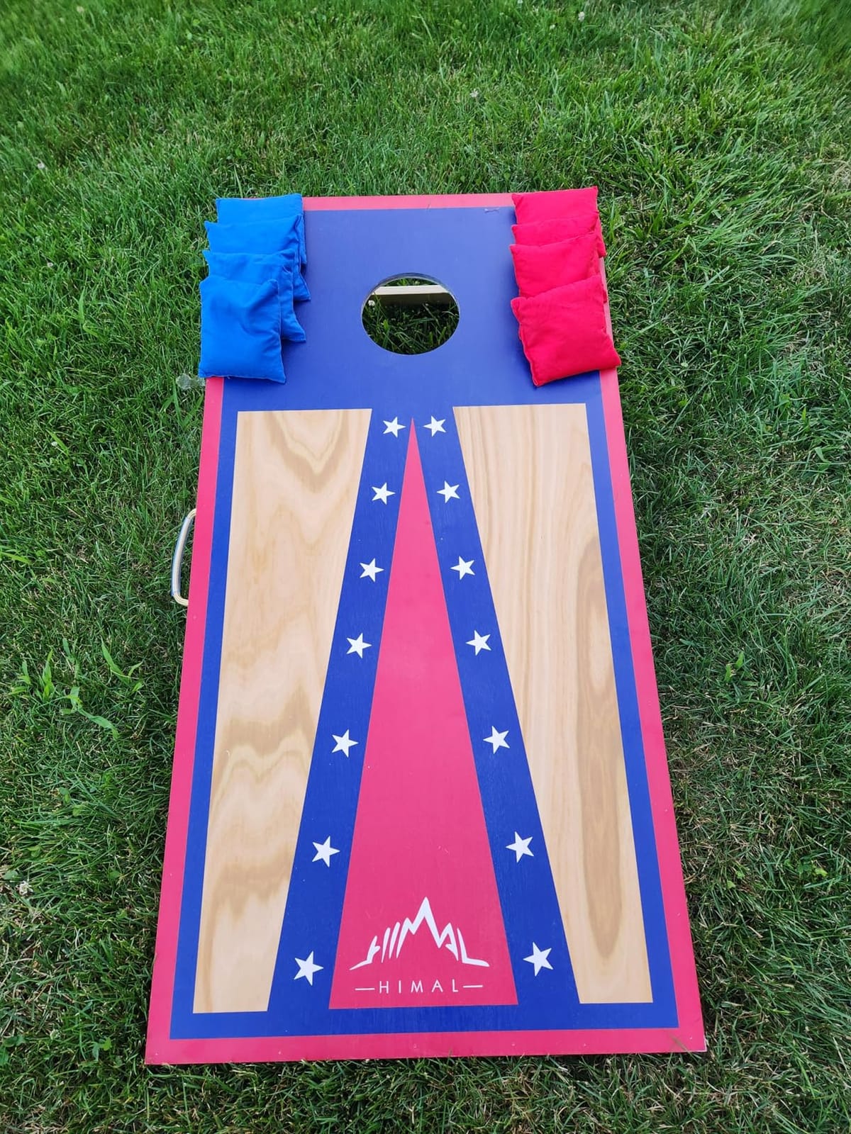 Himal Cornhole Board Set, 4 x 2 ft Regulation with 8 Corn Hole Toss Bags customer photo 2