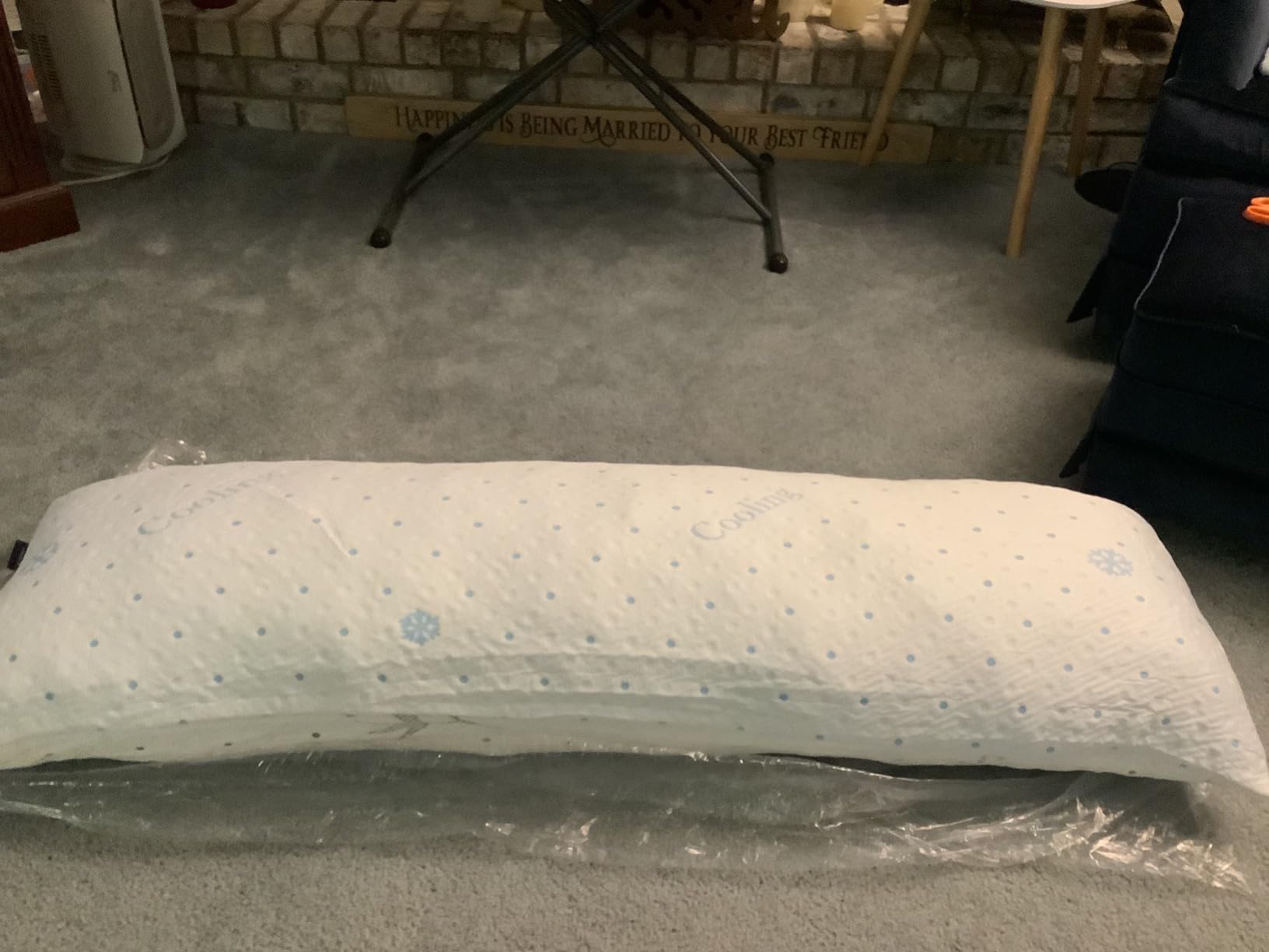 Dreamood Cooling Body Pillow Shredded Memory Foam with Pillowcase for Adult | Adjustable Foam Pregnancy Long Full Bed Body Pillows for Adults Side Sleeper - with Washable Cooling & Soft Double-Sided Cover customer photo 2