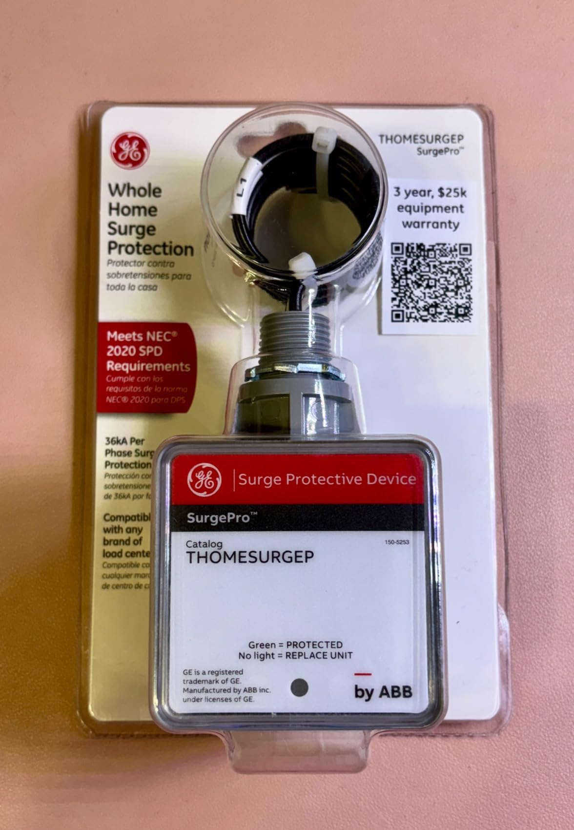 ABB THOMESURGEP Whole Home Surge Protection Device, Type 1 SPD, NEMA 3R, 36kA Capacity customer photo 2