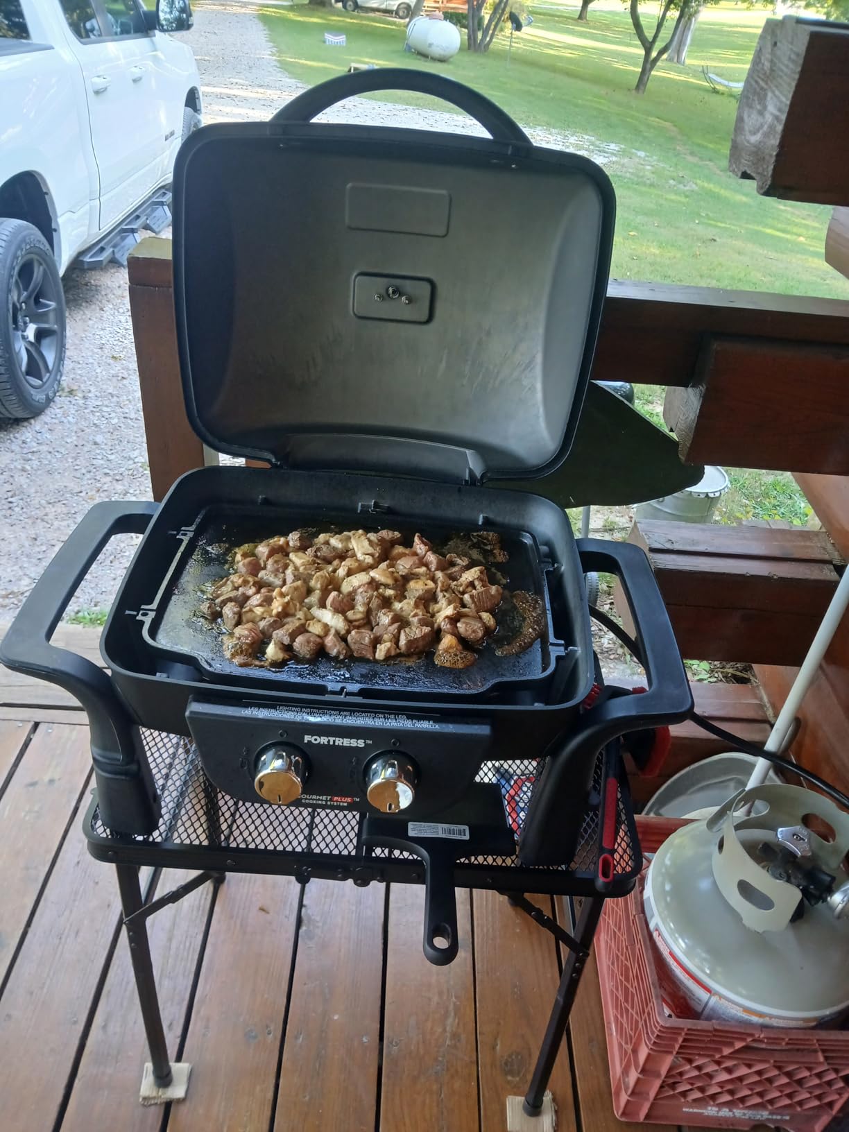 Nexgrill Tabletop 2 Burner Gas Grill & Griddle Combo, 2-in-1 with Handles customer photo 1