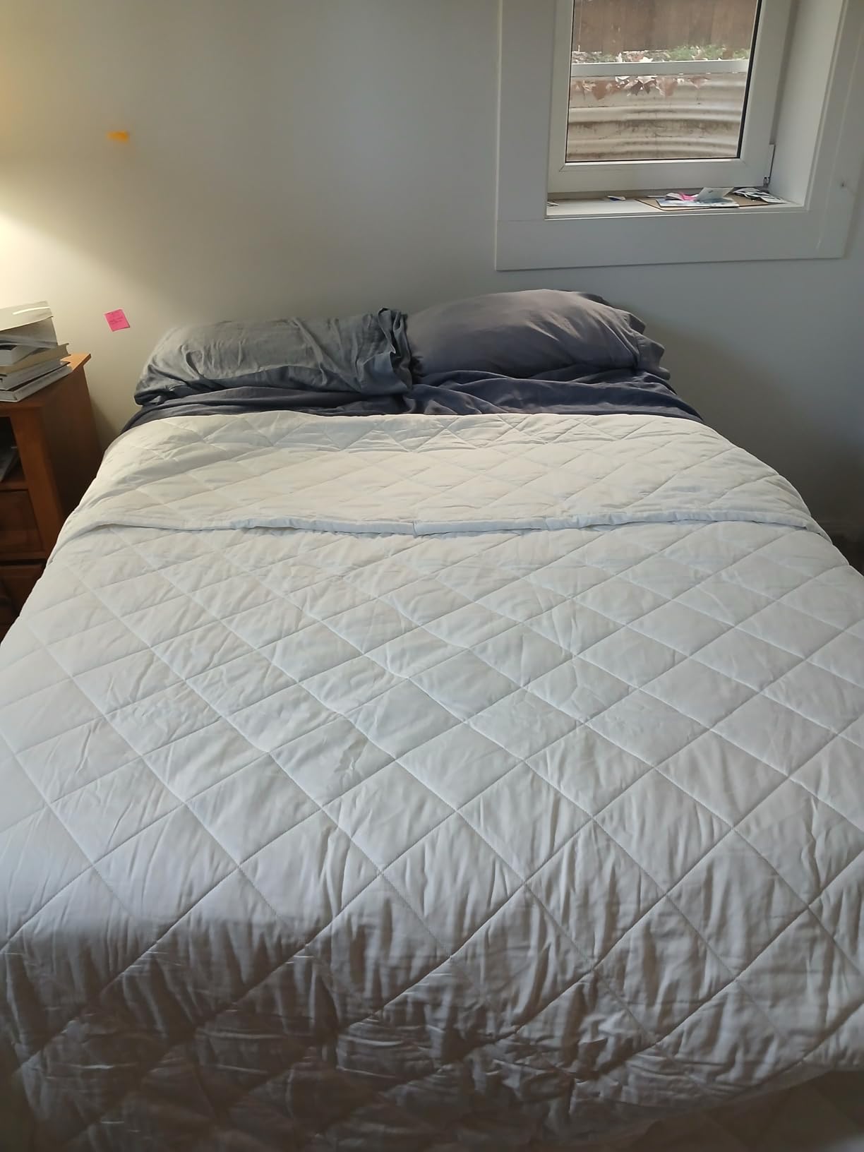 100% Organic Cotton Comforter - Duvet Insert for Summer & All Seasons with Non Clumping Diamond Stitching - Premium Soft & Breathable Quilt - GOTS & Fairtrade Certified (King/Cal King) customer photo 2