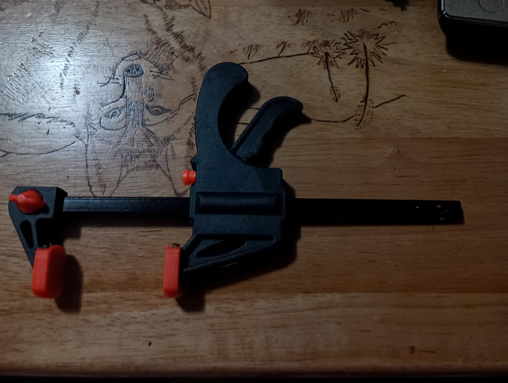 4 Inch Bar Clamps for Woodworking, 5 Pcs Trigger Quick Grip Clamps, One Handed Ratchet Wood Working Clamp, Mini Small Bar Woodworking Clamps for Wood Gluing Crafts (4Inch) customer photo 2