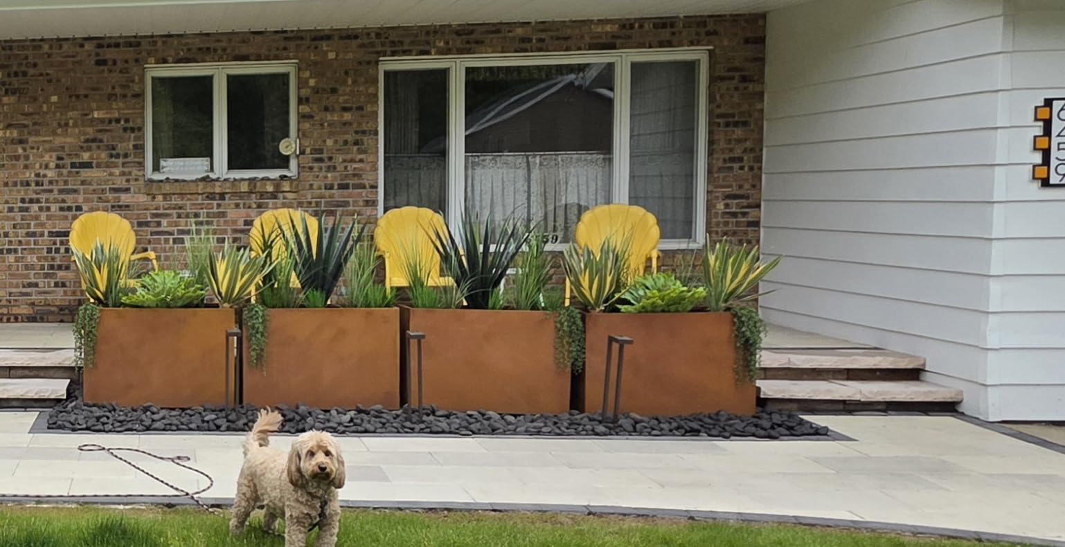 Corten Steel Planter 24