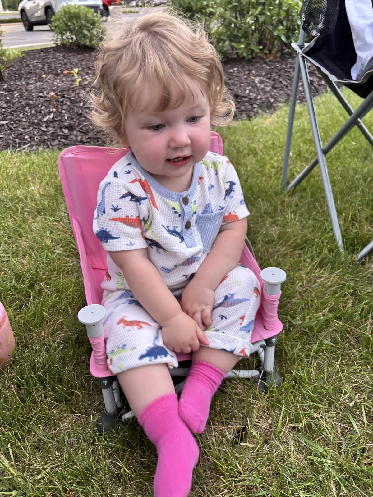 Bright Starts Pop ‘N Sit Portable Booster Seat, 3-in-1 Floor Seat, Travel High Chair & Toddler Booster with Feeding Tray, Indoor/Outdoor, Grey, 6 Months–3 Years customer photo 2