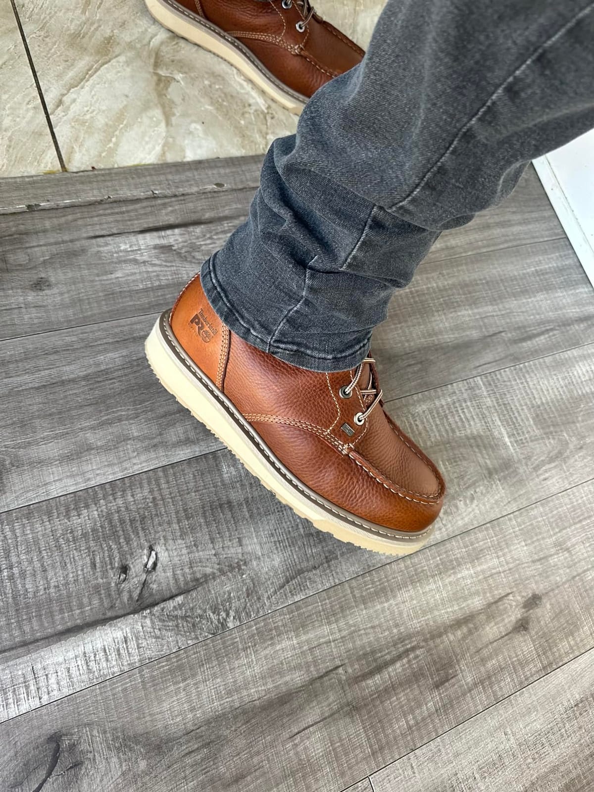 Timberland PRO Men's Barstow Wedge Soft Toe Work Boots customer photo 1