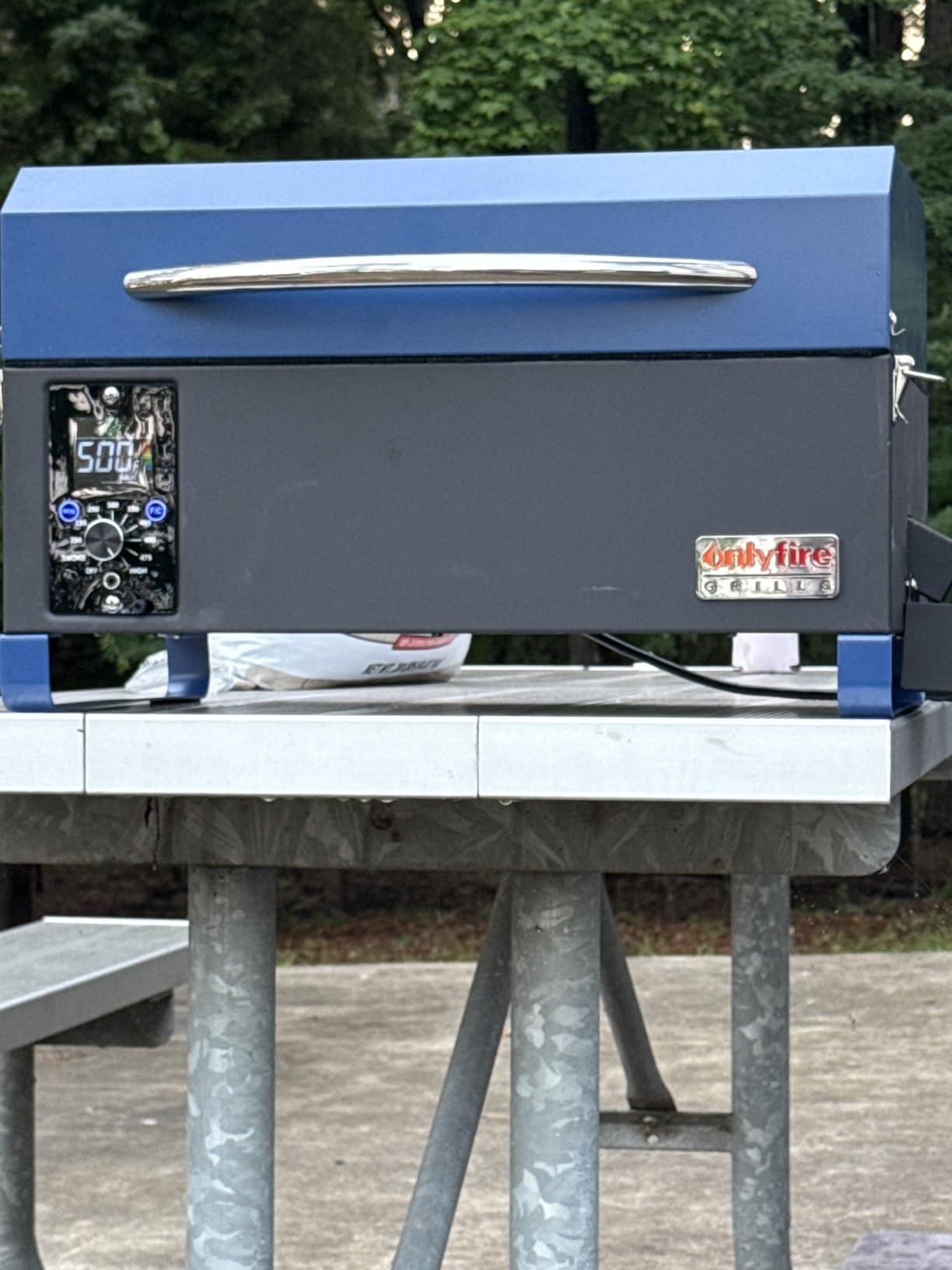 ONLYFIRE GRILLS BBQ Wood Pellet Grill Smoker with Meat Probe, Black GS314 customer photo 1