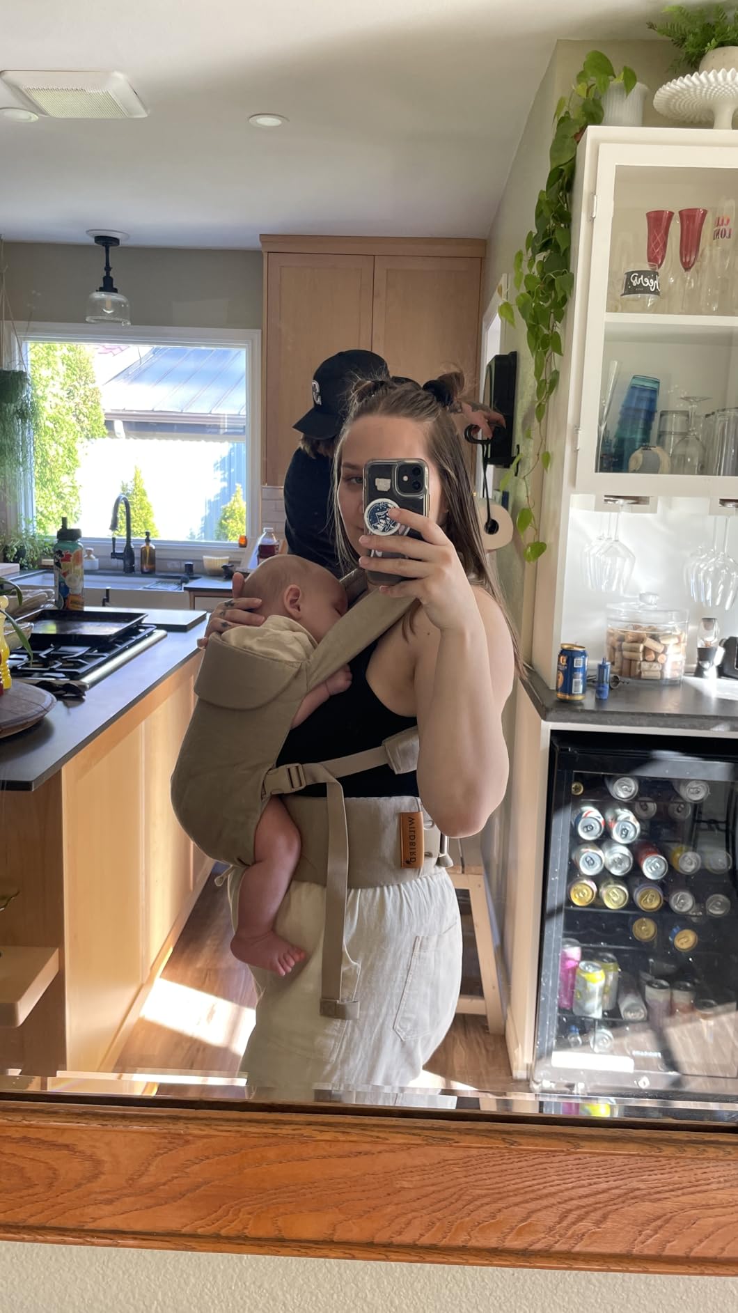 WildBird - Aerial Buckle Carrier - 2-24 Months - Large (L-4XL) Willow - Front or Back Carry - Cross Straps, Lumbar Support, Headrest - Hip Healthy - Baby Carrier - Baby Essentials - New Mom Gifts customer photo 2