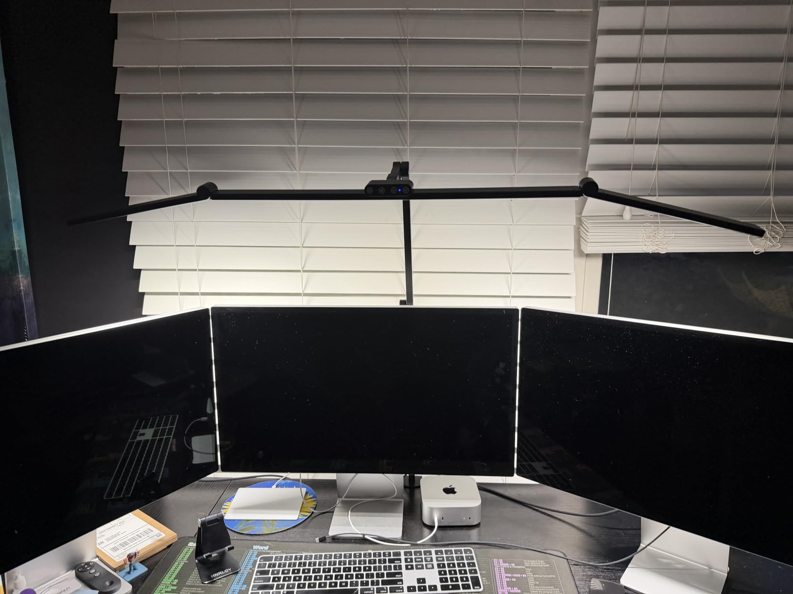 3000 Lumen Ultra Bright Architect Desk Lamp with Clamp, 36W Tall Overhead Led Desk Light for Home Office, 47Inch Long Dimmable Computer Monitor Light Bar with Remote for Table Desktop Drafting customer photo 1