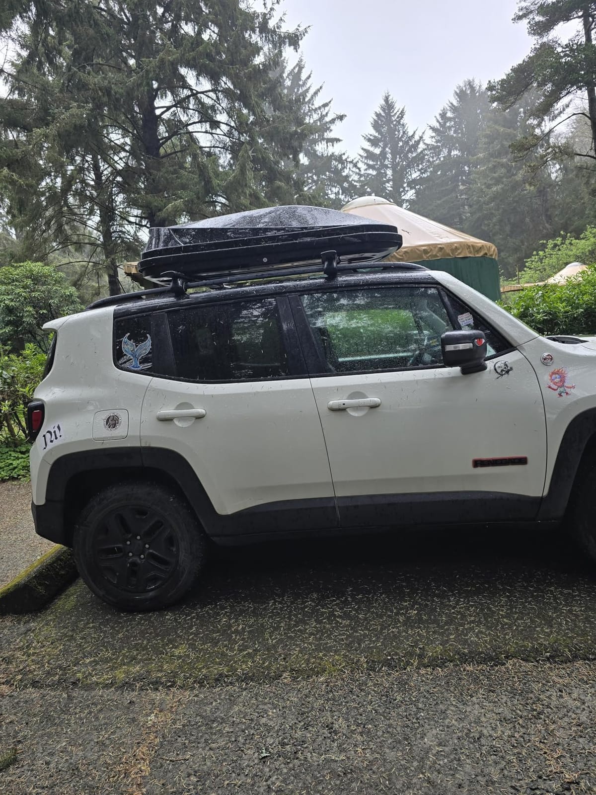 Rooftop Cargo Box, for Family Travel and Road Trips, 15.5 Cubic Ft, Black customer photo 1