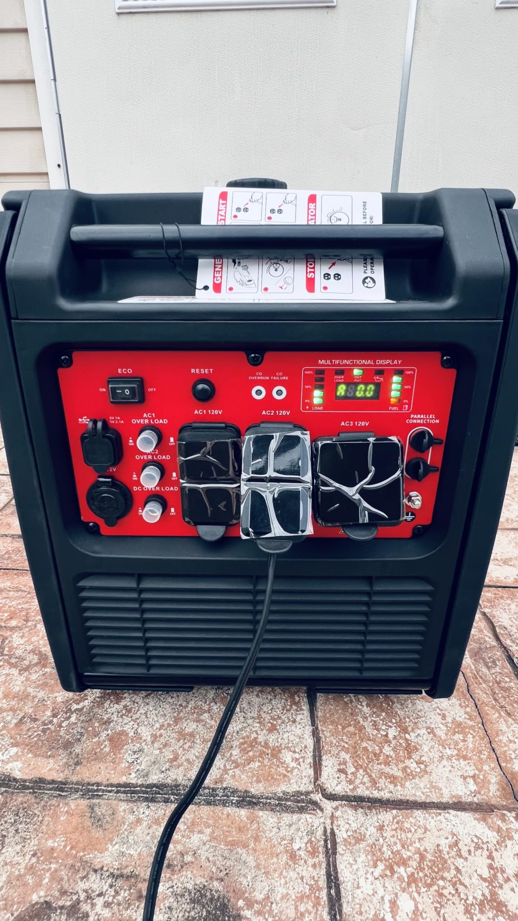 PowerSmart 4800 Watt Electric Start Portable Inverter Generator customer photo 1