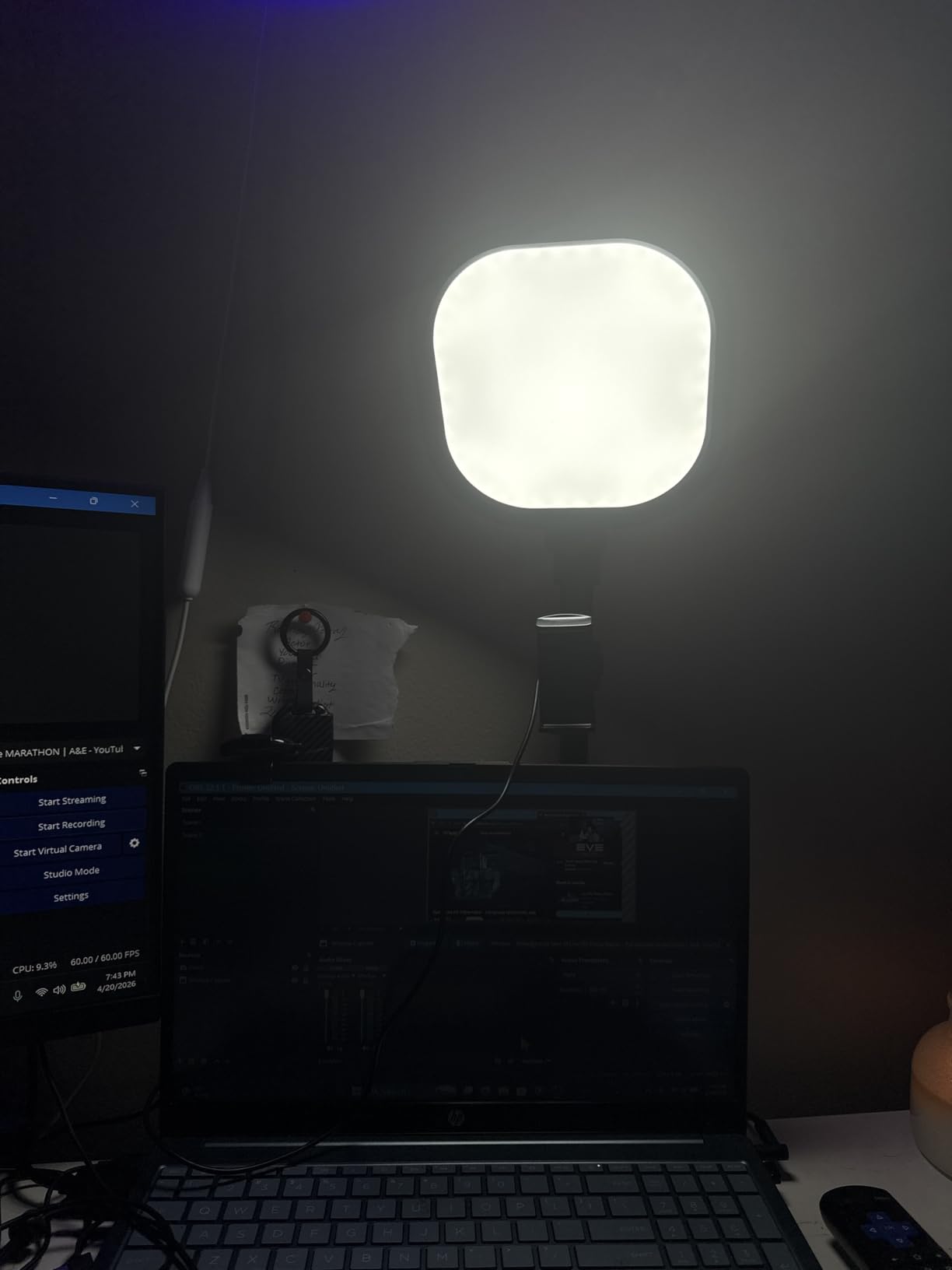 Zoom Lighting for Computer, Adjustable Desk Lighting for Video Calls, 30 Light Modes Video Conference Light, Desk Ring Light with Stand for Webcam, Meetings, Live Stream, Home Office. CRI 97.8 customer photo 1