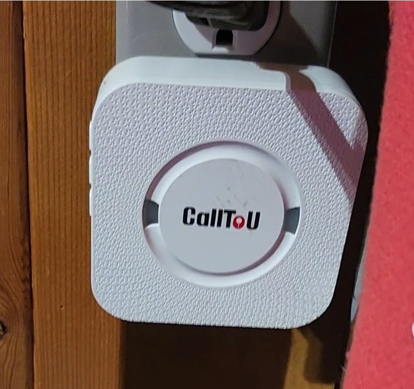 Bed Alarm for Elderly Care with 2 Motion Sensors and Plug-in Receiver, Caregiver Pager for Seniors, Bed Exit and Doorway Alert with Chime and Flashing Light, Hallway Motion Detector, No WiFi Needed customer photo 2