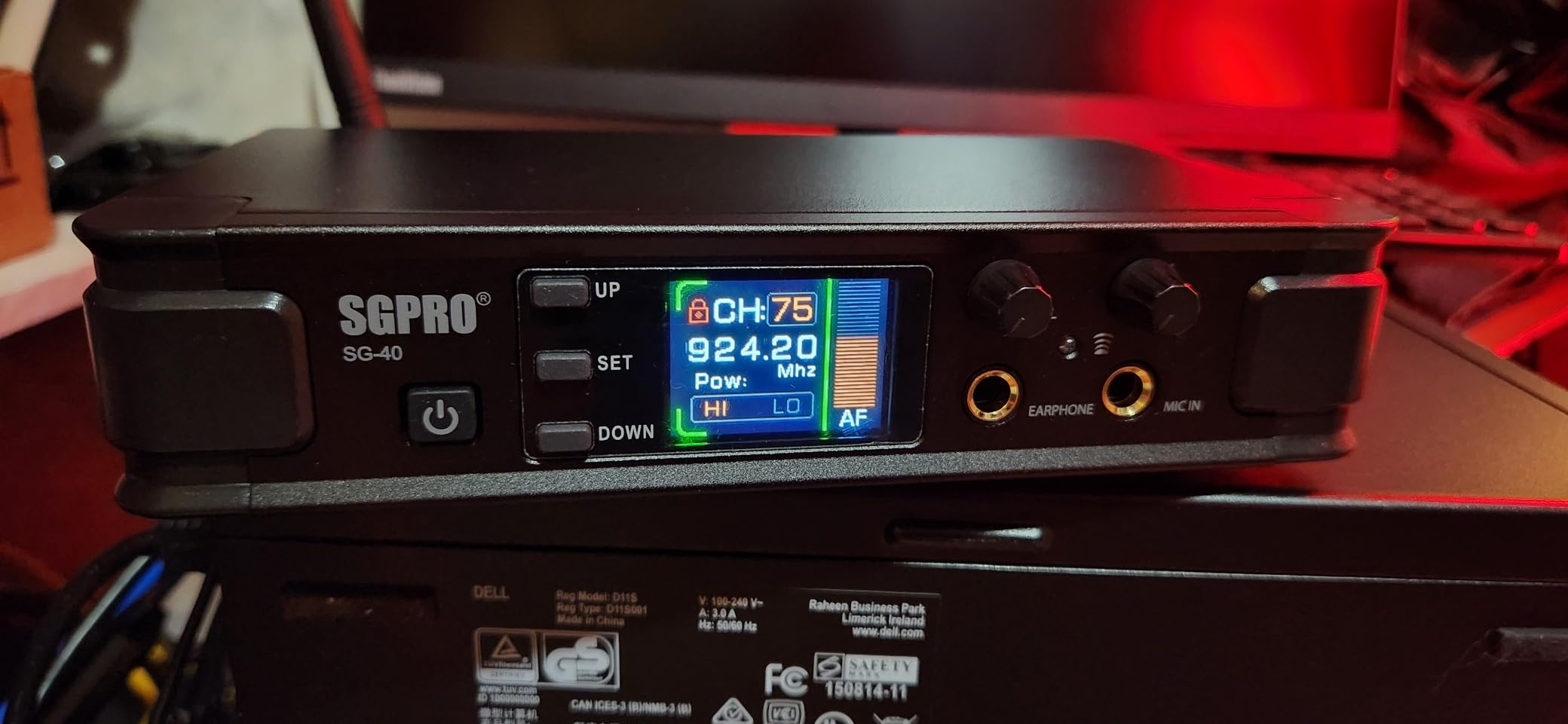 SGPRO SG-40NA Mono Wireless in-Ear Monitor System customer photo 2