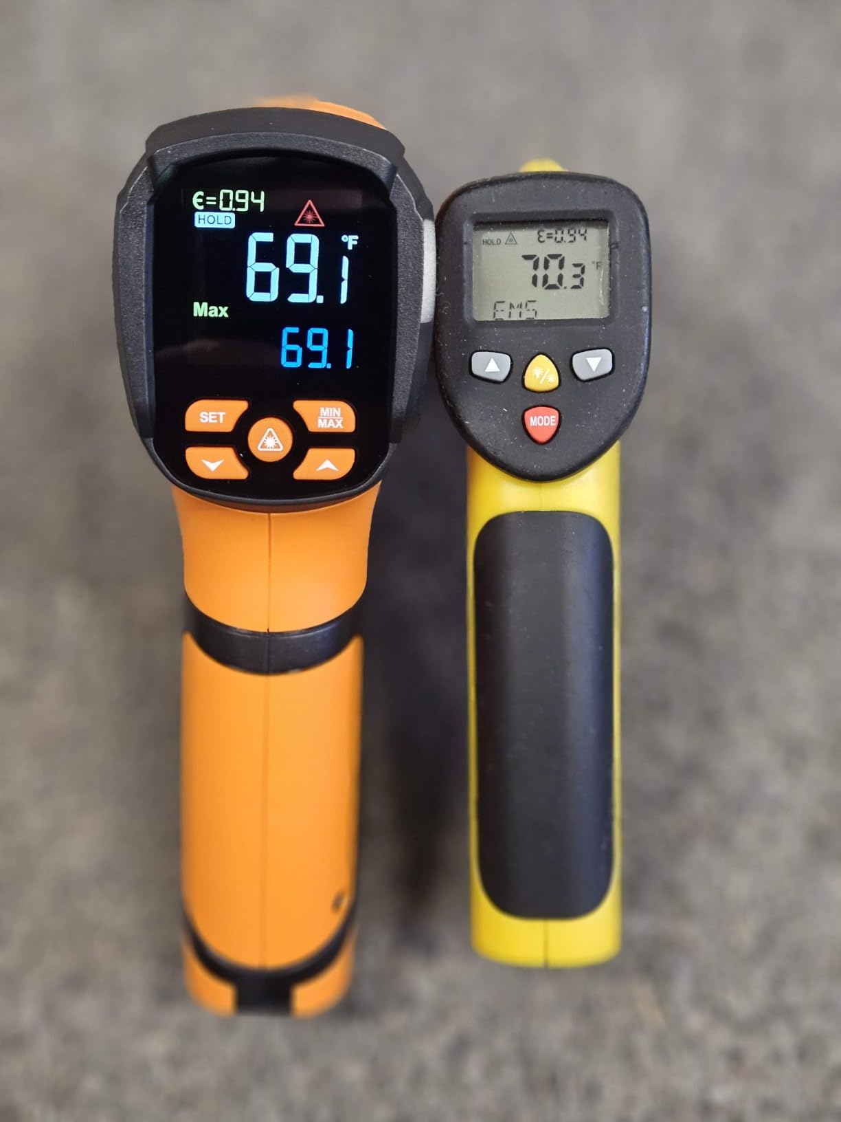 Infrared Thermometer Temperature Gun, -40℉-3632℉, Non Contact Digital Laser Thermometer Pyrometer 50:1 High Temp with Color LCD Display for Industrial HVAC Forge Metal Smelting customer photo 1