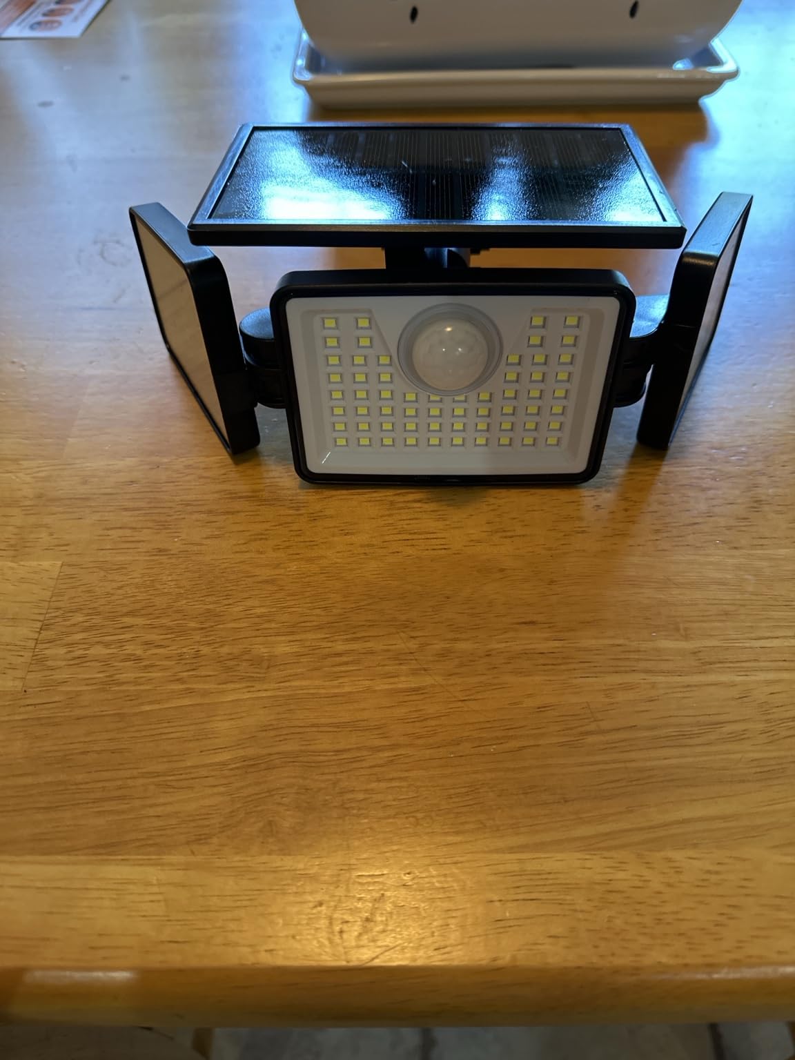 daphino 2500LM Solar Lights, Motion Sensor Outdoor Lights, 3-Head, 2 Pack | 270° Wide-Angle Street & Area Coverage, IP65 Waterproof Security Lighting, 3 Lighting Modes, Non-Remote customer photo 1