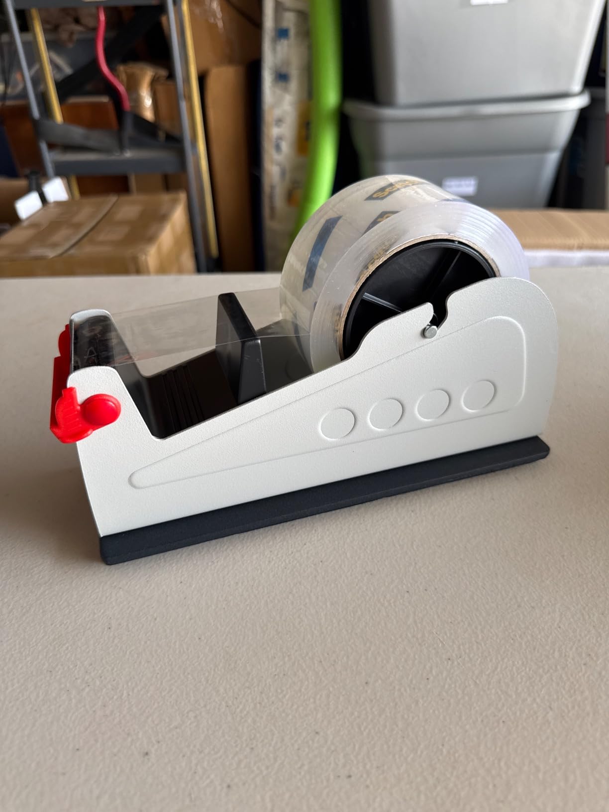 Heavy Duty 2-Inch Desktop Tape Dispenser, Dual Roll, Non-Slip Base customer photo 2