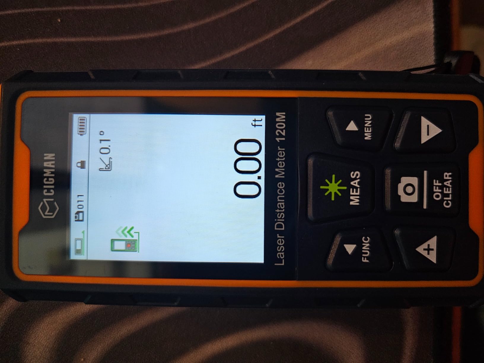 CIGMAN Green-Beam Laser Measuring Tool, 393ft Outdoor Laser Measure customer photo 1