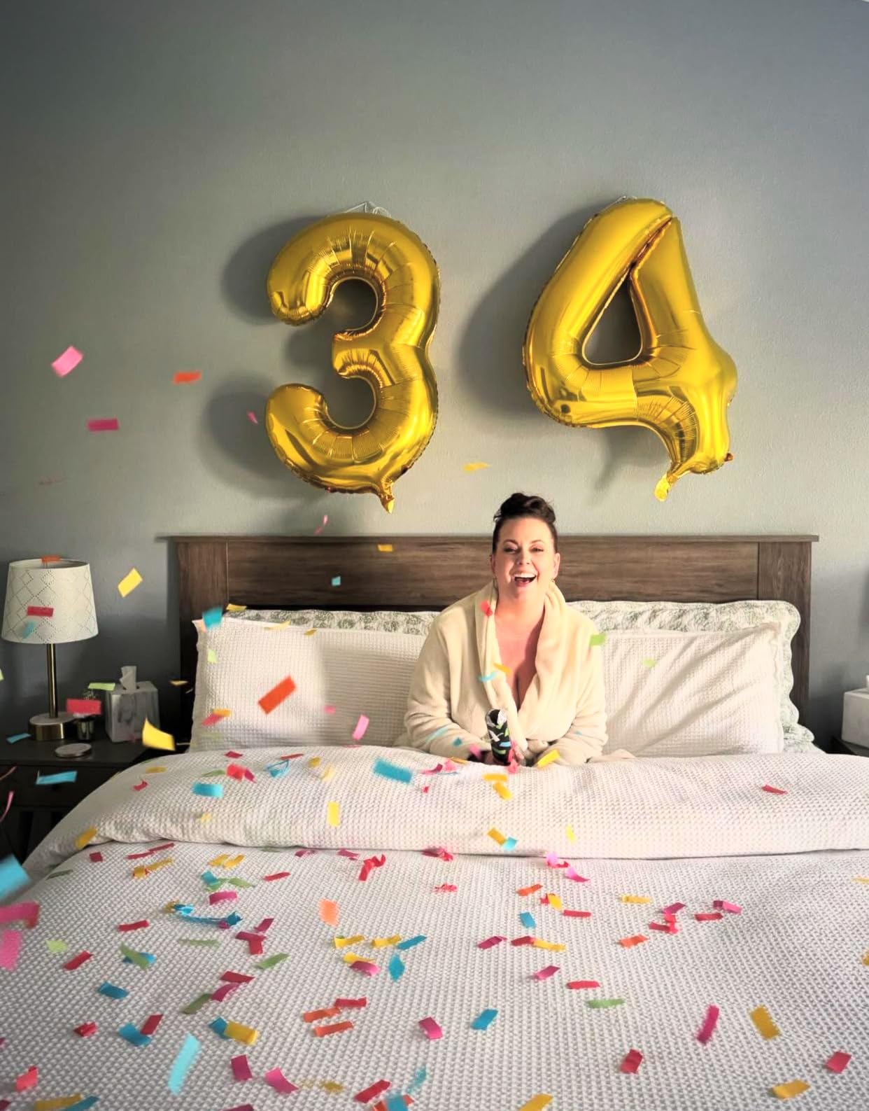 6 Pack 12 Inch Confetti Cannon Multicolor Confetti Popper Party Shooter for Wedding Birthday Graduation Celebration, These Pack of 6 Confetti cannon with Biodegradable Paper Launches 16 ft customer photo 1