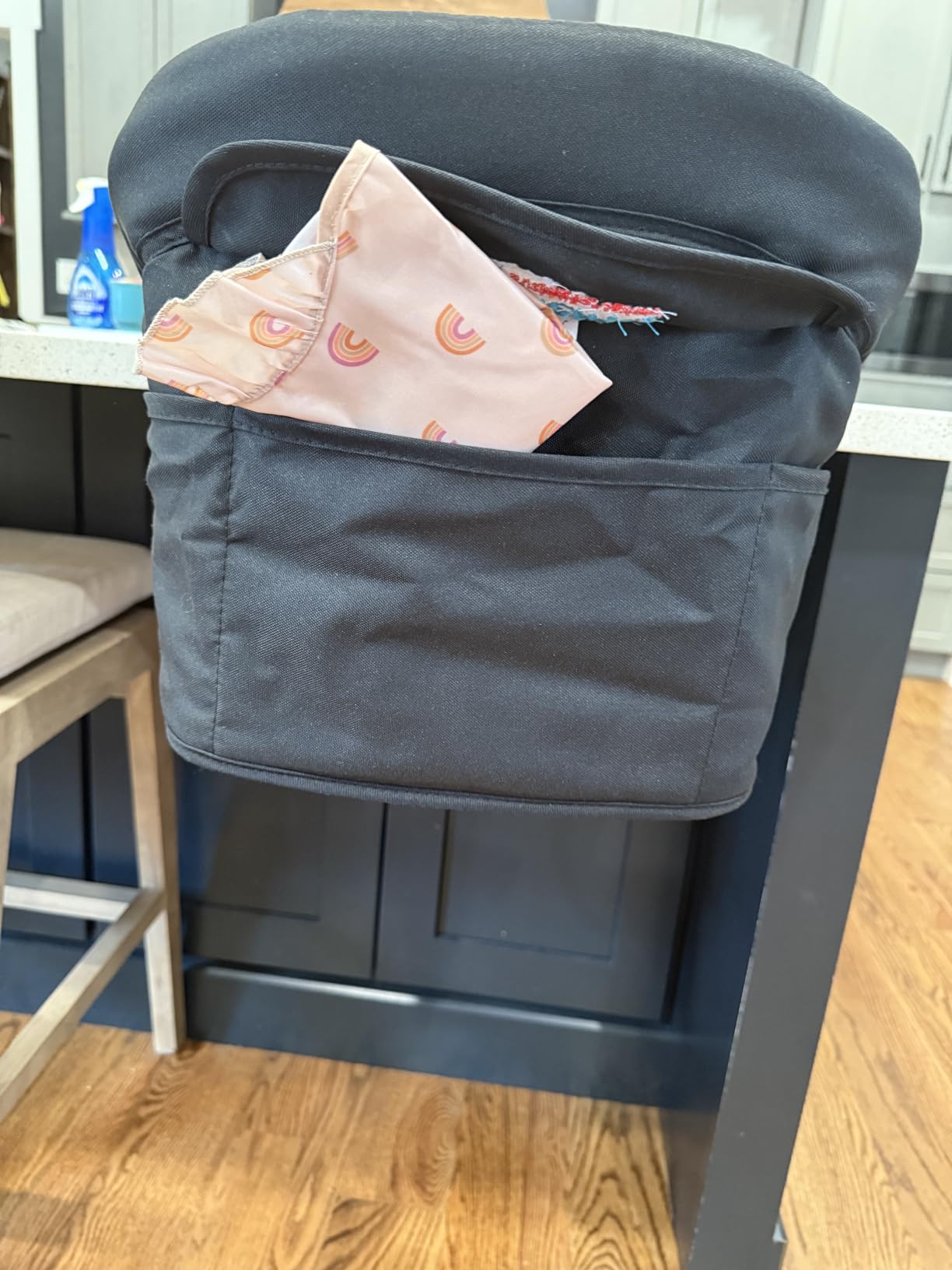 Hook on High Chair,Portable Foldable High Chair for Babies 6-36 Months, Includes Storage Bag (Black) customer photo 1
