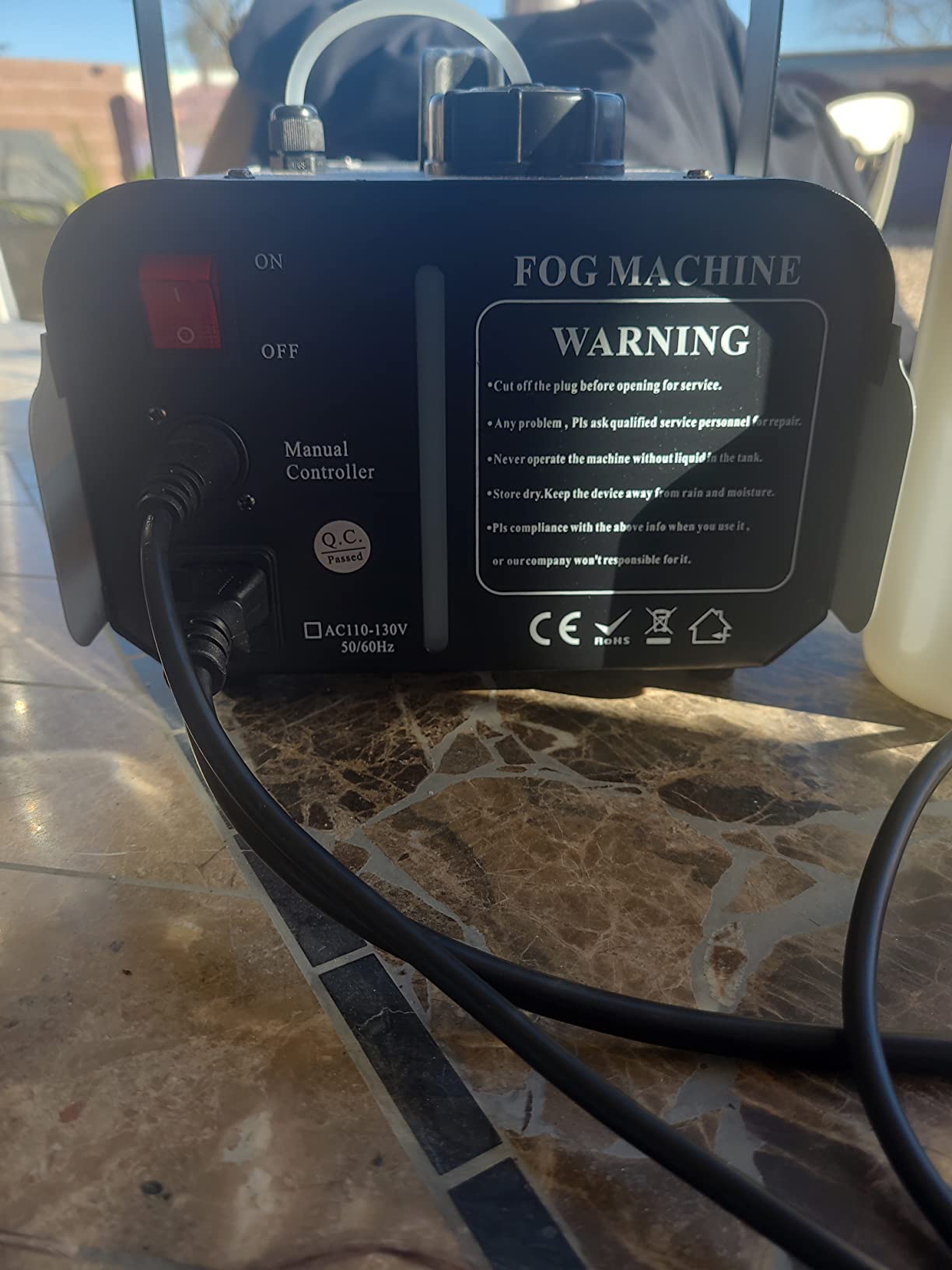 500W DMX Haze Machine, Wireless Remote Continuous Stage Hazer | Portable Hazer with 3 Control Modes, Quick Heating, Creates Atmosphere for Club, Party, Wedding & Stage Lighting Effects customer photo 2