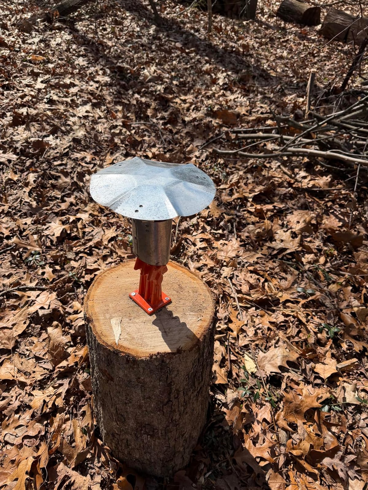 SPEED FORCE Firewood Kindling Log Wood Splitter - No Axe! Wedge Point Splits Firewood, 6 Inch Orange with Safety Cover, Safety Guard Available customer photo 1