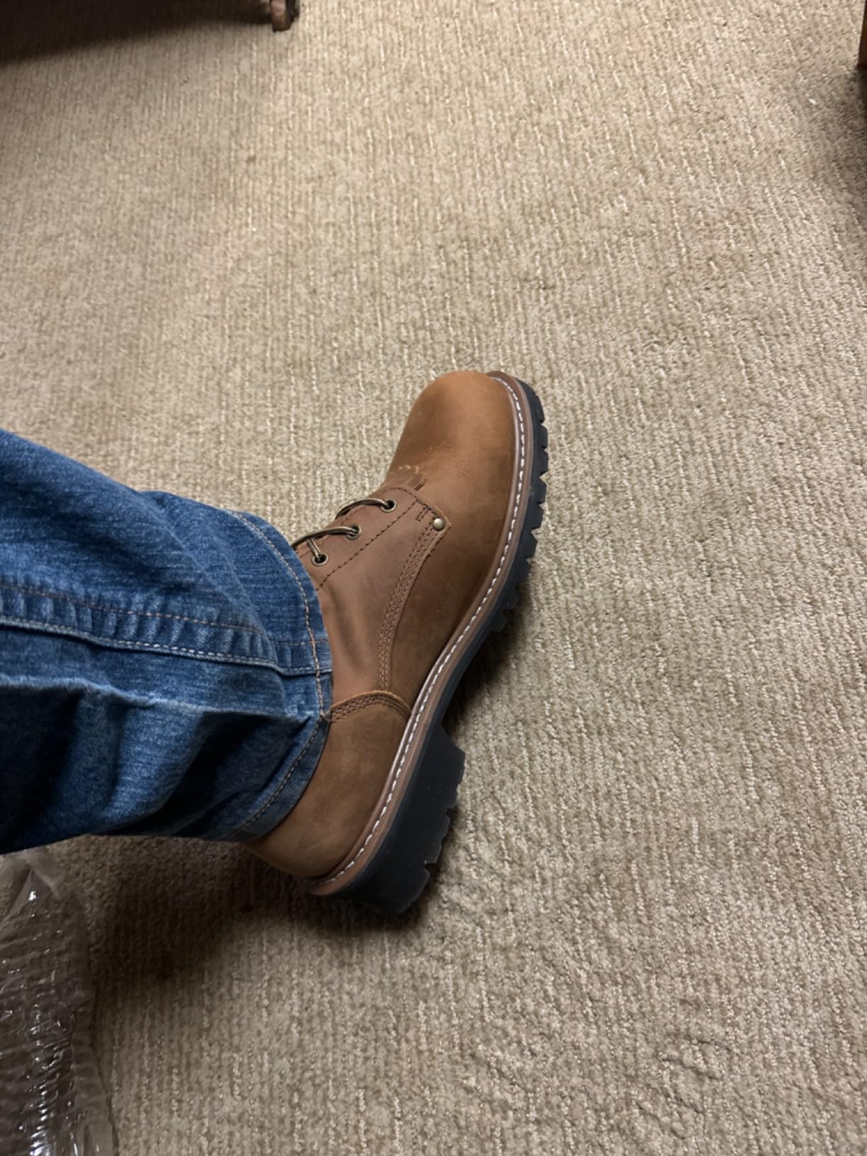 Guide Gear Men's Sawtooth 2.0 Logger Work Boots, Leather Uppers, Rubber Sole Shoes customer photo 2
