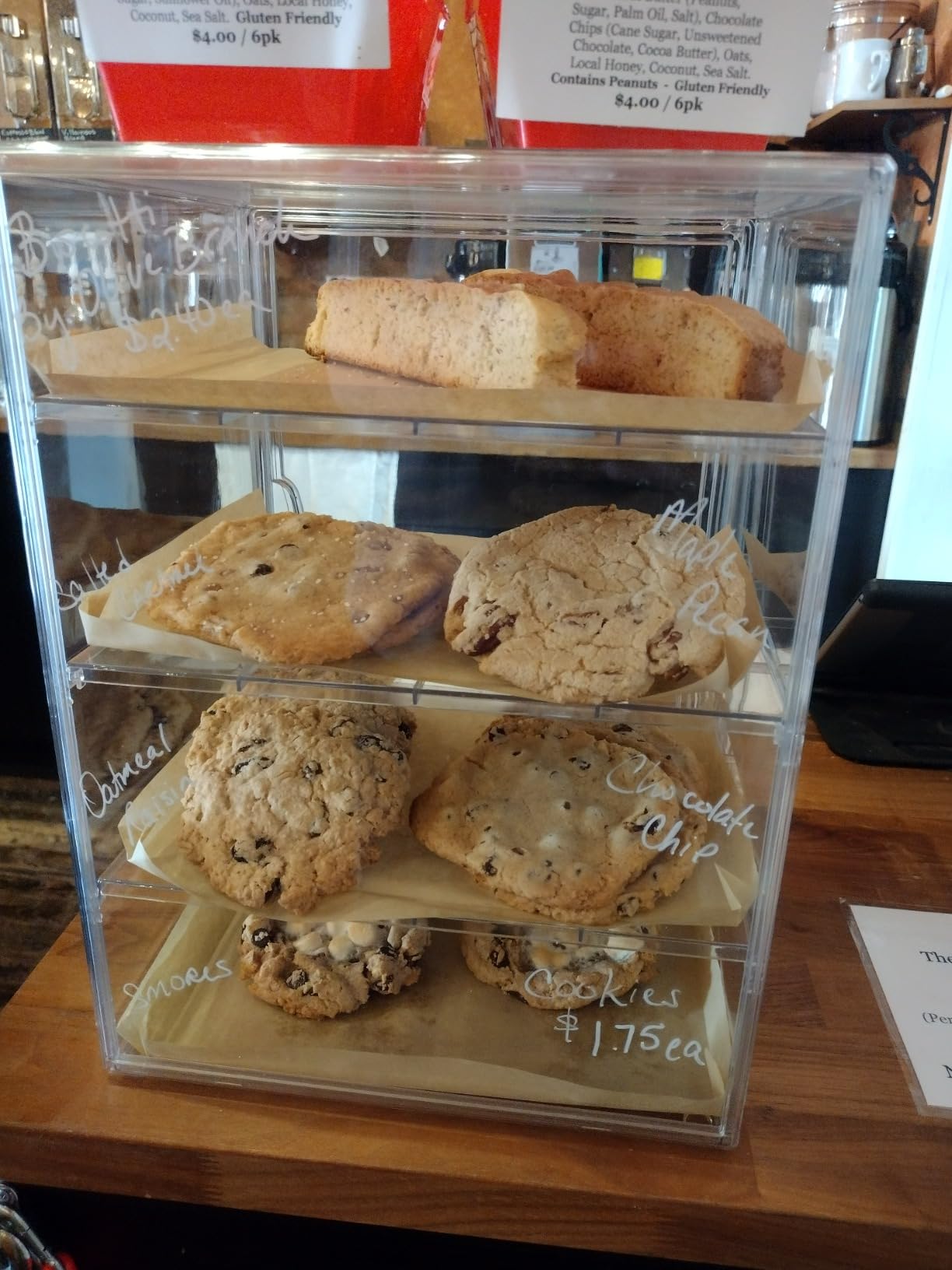 Bread Box for Kitchen Countertop, 4 Layers Pastry Display Case, 1 Pack customer photo 1