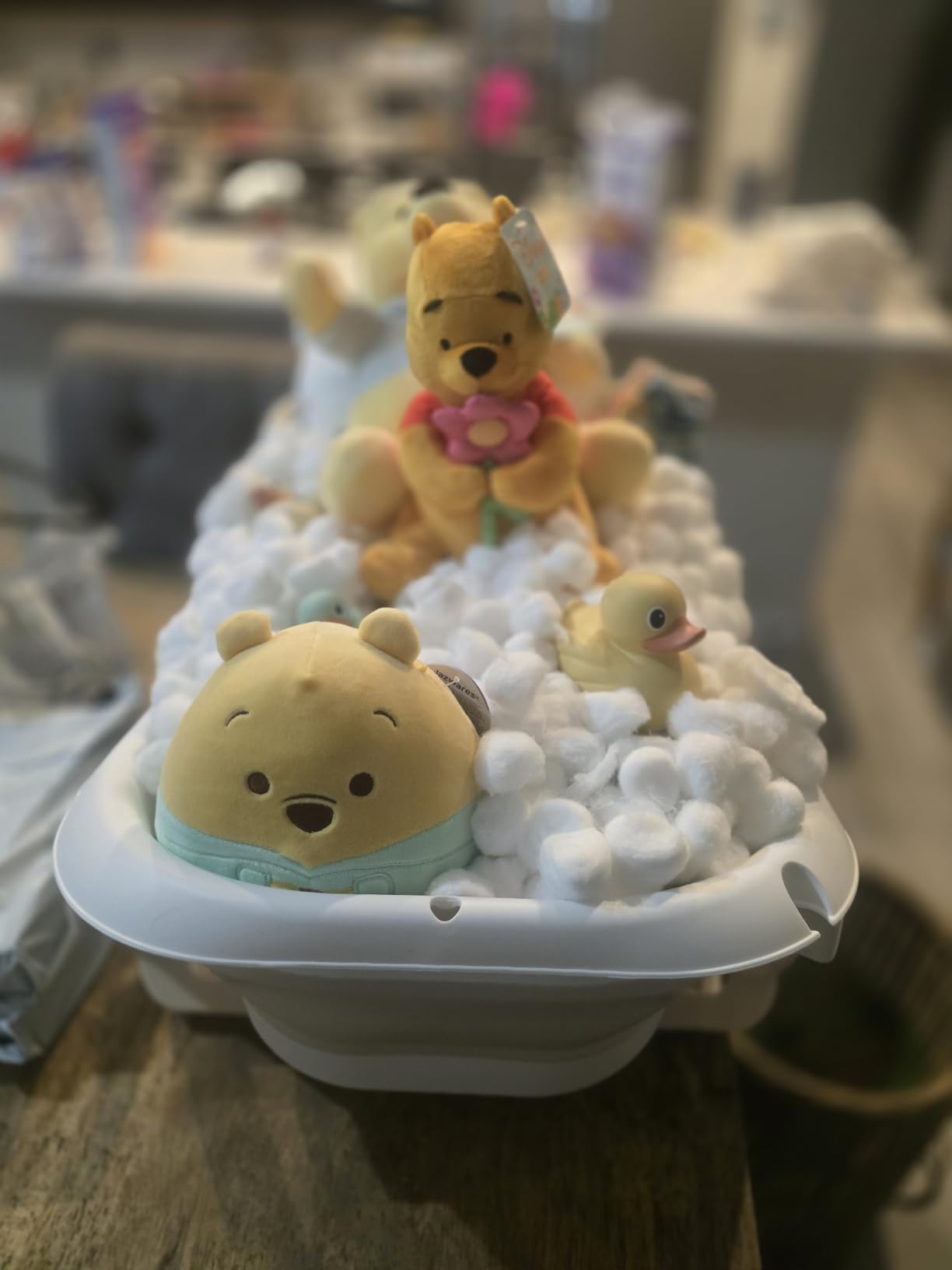 TPN Collapsible Baby Bathtub, Baby Bath Tub with Soft Cushion & Real-Time Thermometer, Baby Bathtub Infant to Toddler Tub (0-36 Months), Portable Newborn Travel Bath Tub customer photo 2