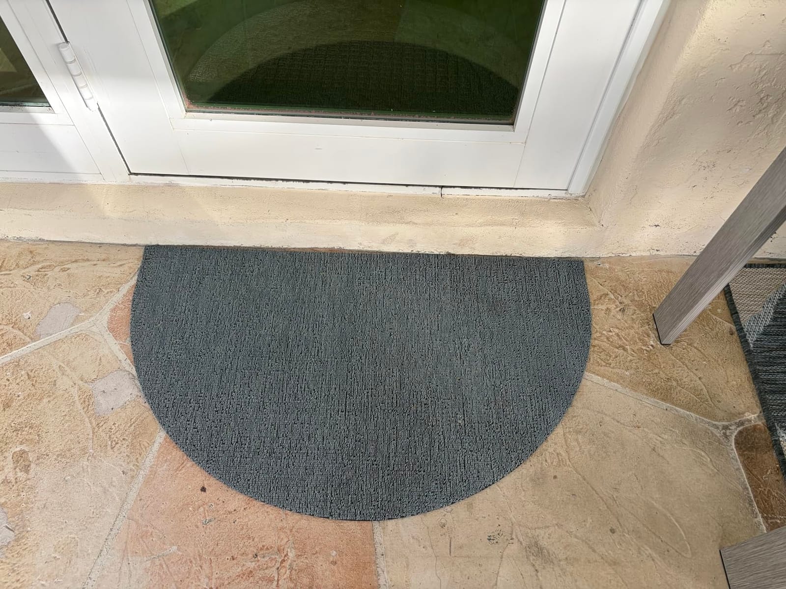 Chilewich Martha By Martha Stewart Heathered Shag Doormat | Easy Care Welcome Mat, Premium Indoor/Outdoor Tufted Rug for Entry, Kitchen, Bath, Weatherproof Backing, Flax, 1'6