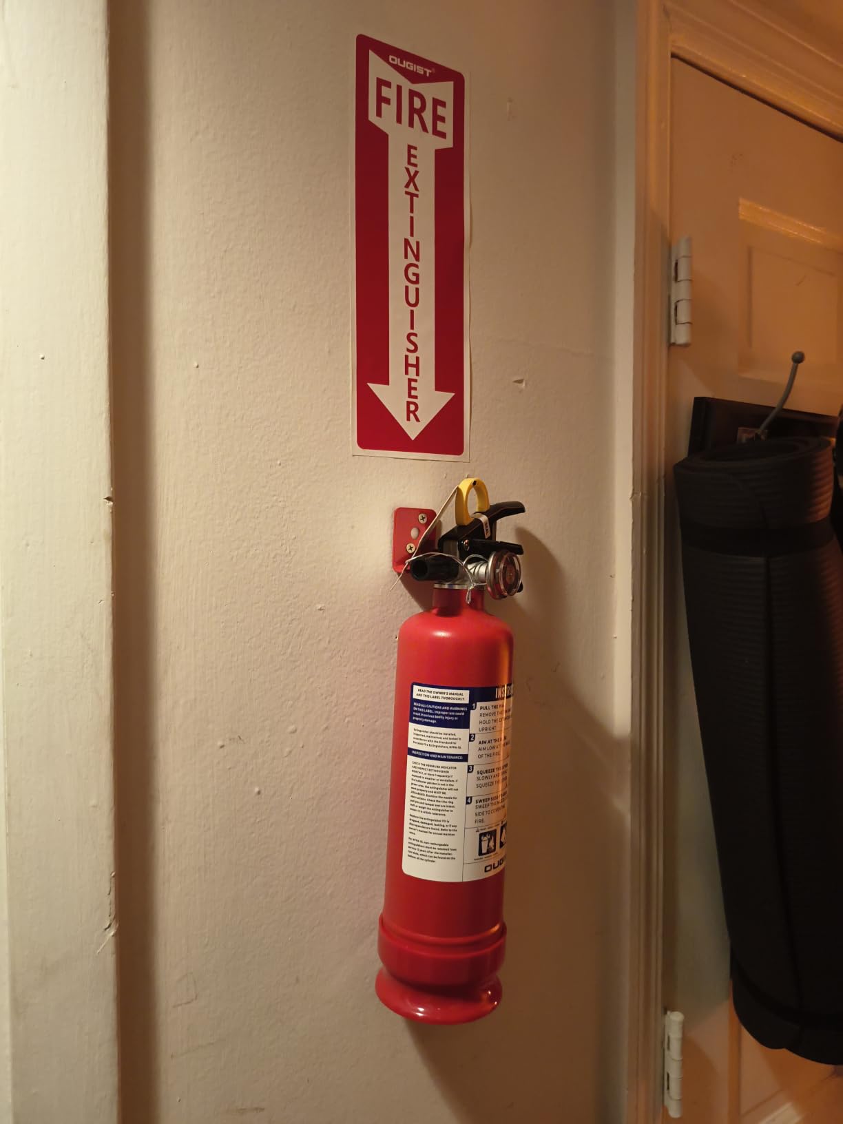 Ougist Signature ABC Fire Extinguisher for Home, 2.5 lb, 2 Pack | 1-A:10-B:C Rated Dry Chemical Extinguisher Designed For Initial Household Fires In Kitchens, Garages And Living Areas customer photo 2