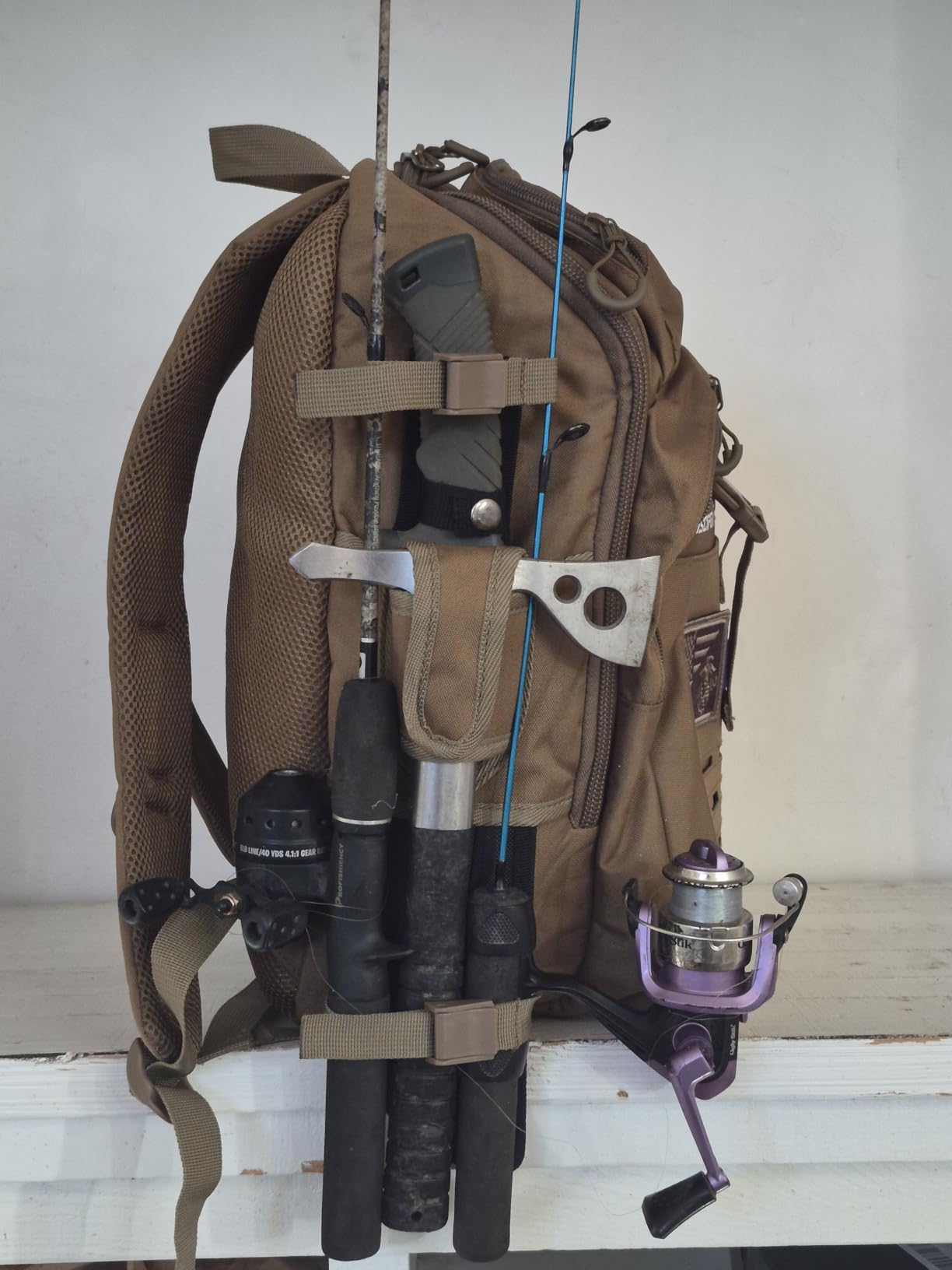 Piscifun Fishing Tackle Backpack, Rod & Gear Holder, Water-Resistant customer photo 2