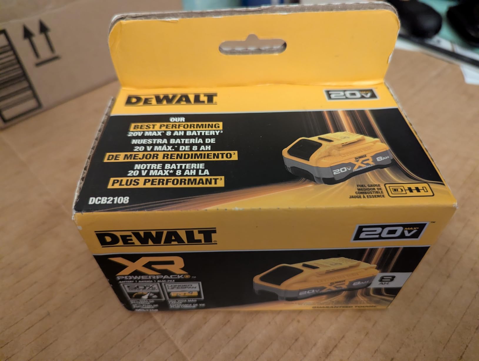 DEWALT 20V MAX XR POWERPACK 8.0 Ah Power Tool Battery (DCB2108) customer photo 1