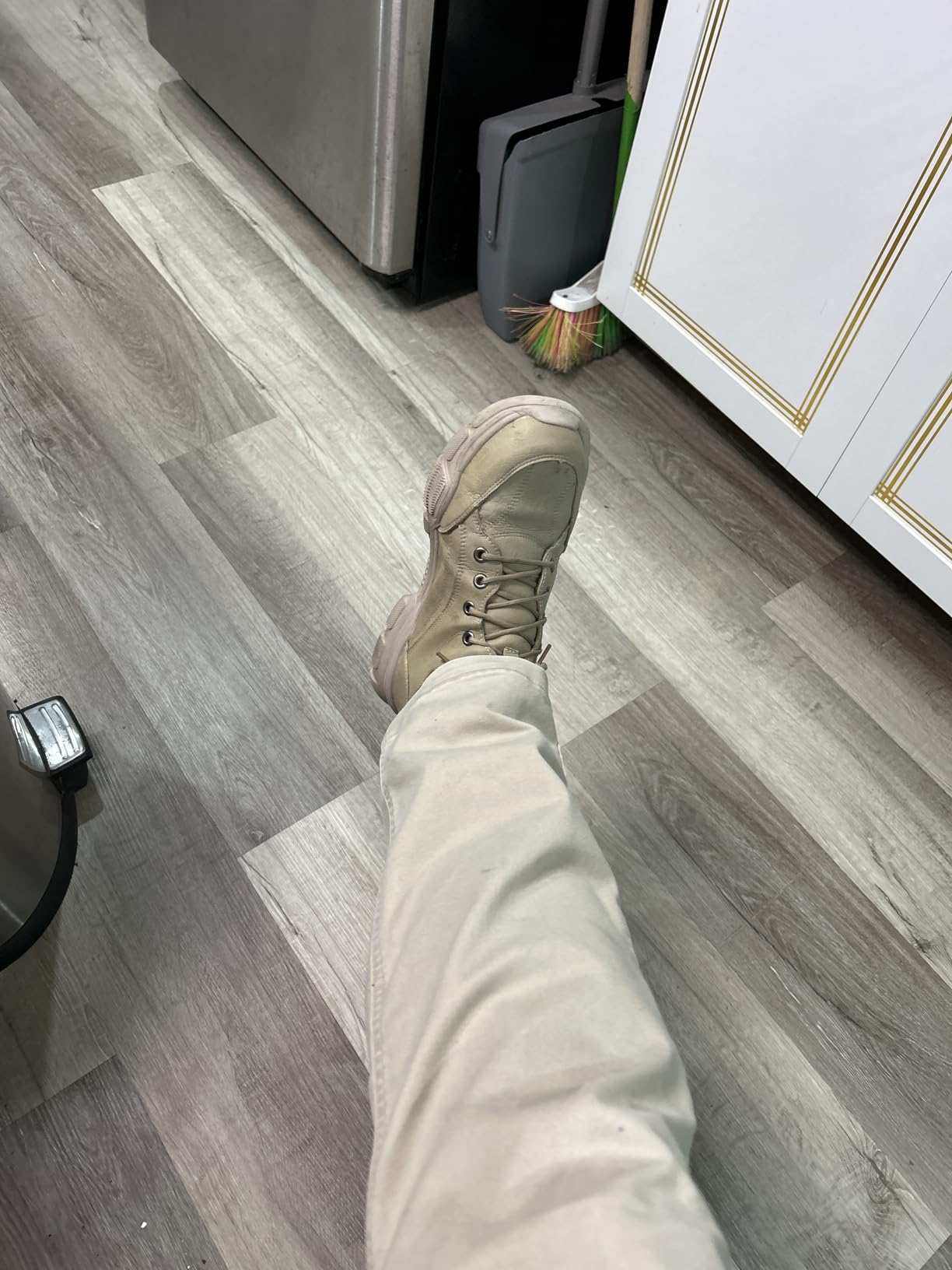 Light Steel Toe Boots for Men Comfortable Work Boots for Warehouse customer photo 1