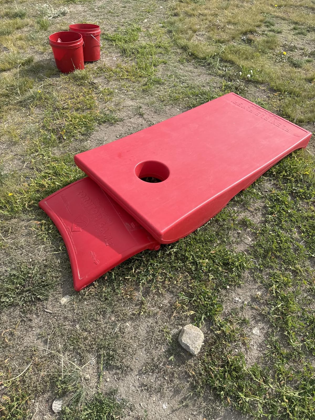 Driveway Games All Weather Corntoss Bean Bag Cornhole Yard Game Set for Indoor and Outdoor Use with 2 Target Boards and 8 Bean Bags customer photo 1