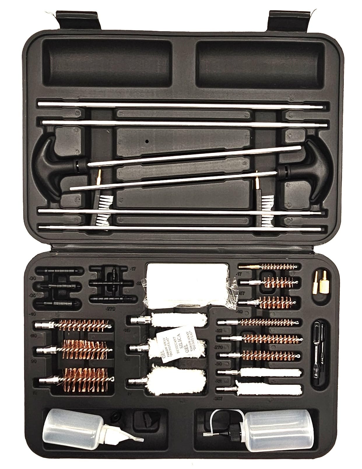 Universal Gun Cleaning Kit for Pistol, Shotgun, Rifle, Handgun, Airgun, Revolver, Cleaning Kit with Brushes, Jags, Slotted Tips, Portable Case customer photo 1