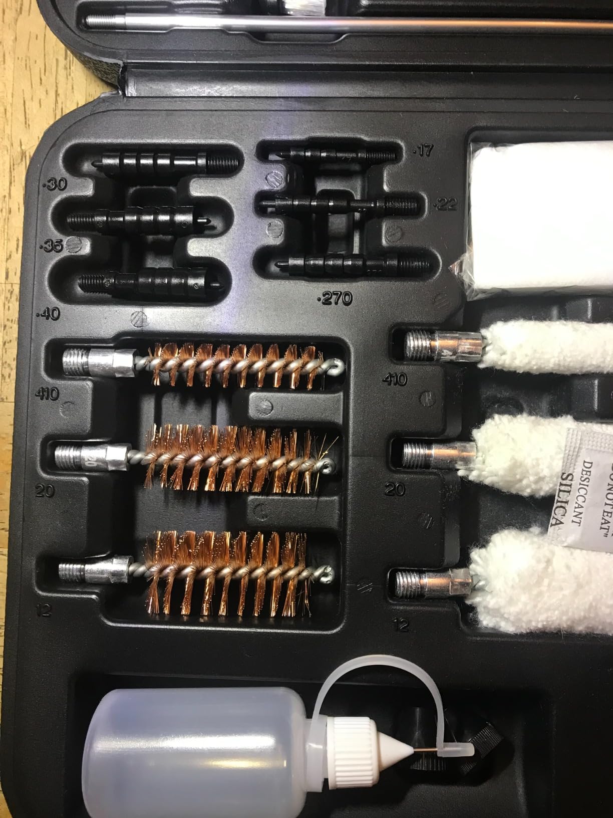 Universal Gun Cleaning Kit for Pistol, Shotgun, Rifle, Handgun, Airgun, Revolver, Cleaning Kit with Brushes, Jags, Slotted Tips, Portable Case customer photo 2