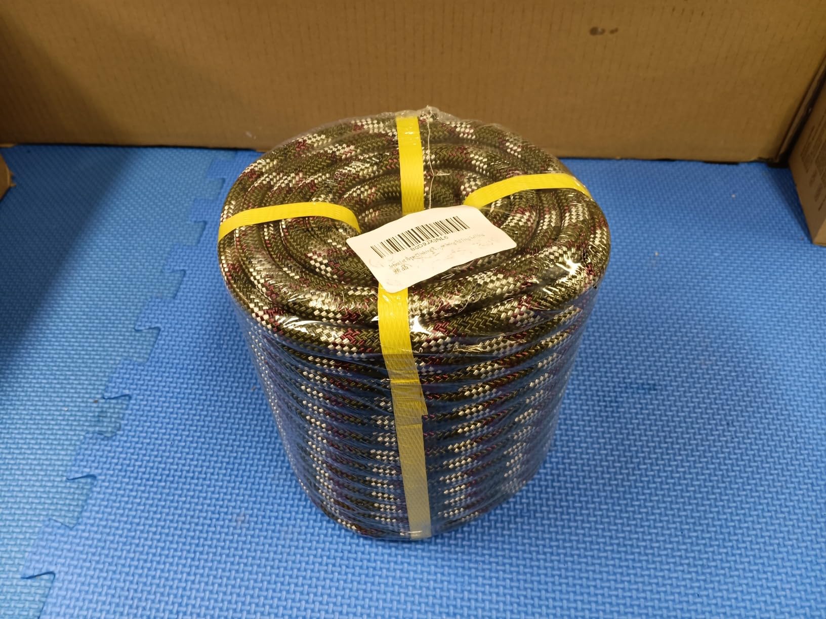 1/2 in x 100Ft Static Polyester Arborist Rope, ASTM F2116 Certified 9000Lbs MBS 48 Strands Bull Rope for Climbing Tree Swing Pulling Sailing customer photo 2