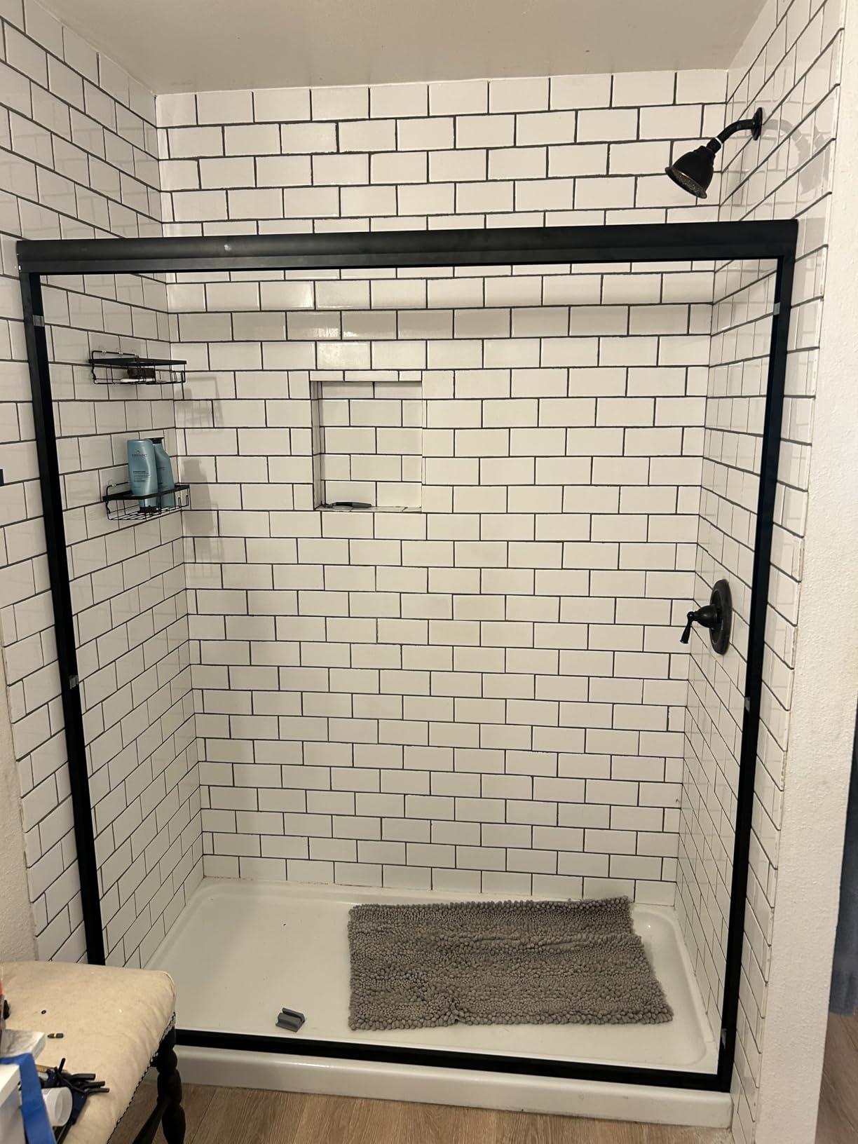 ENSO SENKA Double Sliding Glass Shower Door 56-60