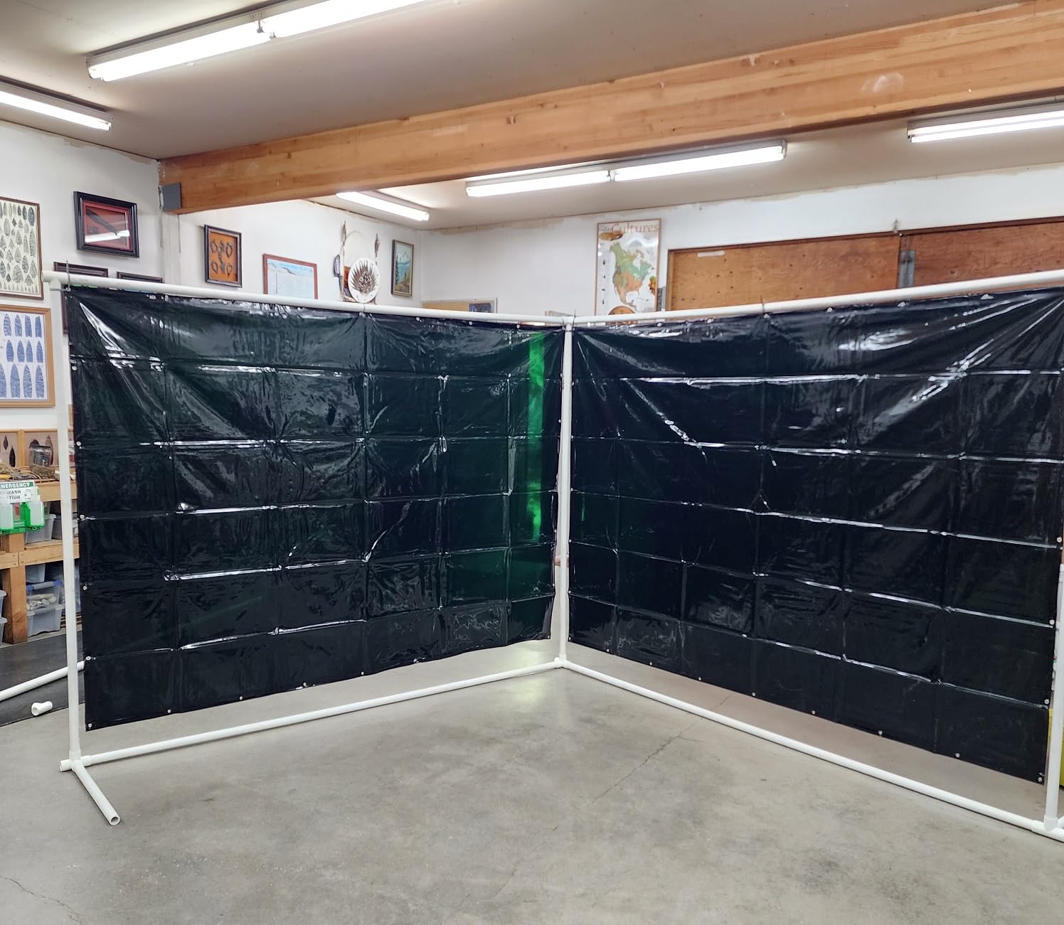 2 Pack Green 6 x 8 ft Welding Curtain Screen with Fixed Belt customer photo 1