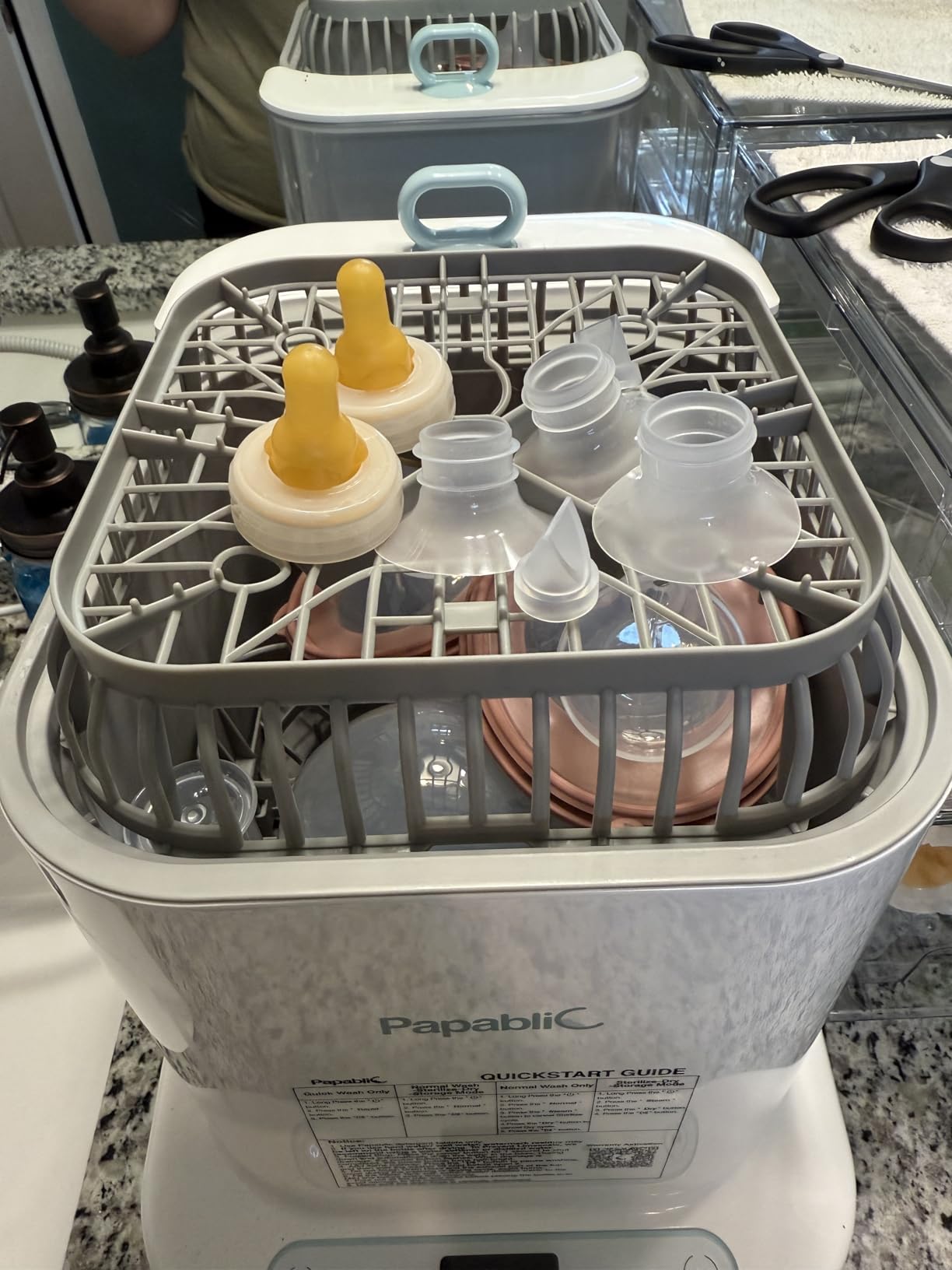 Papablic Bottle Washer Pro, Bottle Washer & Sterilizer & Dryer, 4-in-1 Sanitizer for Bottles, Pump Parts, C-Section& Baby Essentials - Quick & Clean with 60 Detergent Tablets customer photo 1