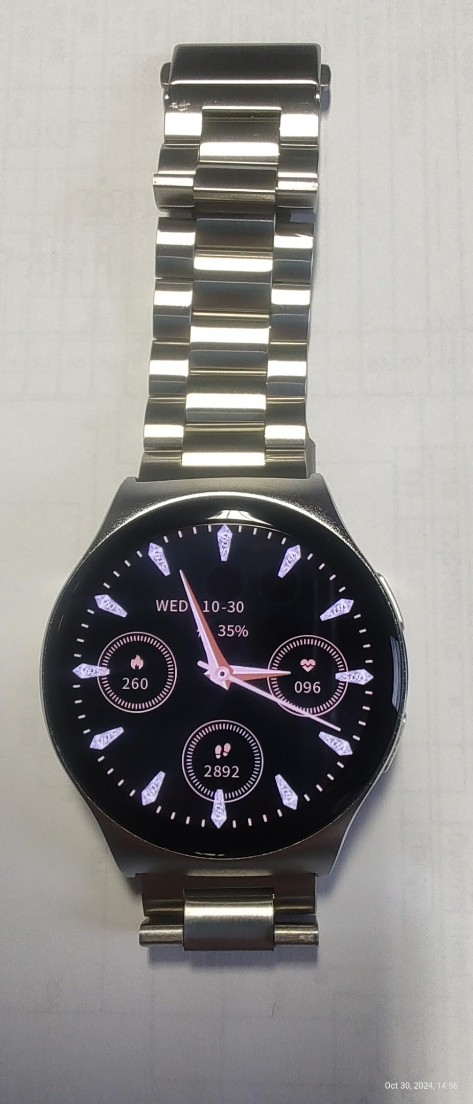 Motorola Moto Watch 120 - Premium Bluetooth Smartwatch with AMOLED Display, 10-Day Battery, Heart Rate & SpO2 Tracking, Fitness & Health Monitoring, Compatible with Android and iPhone - Phantom Black customer photo 2