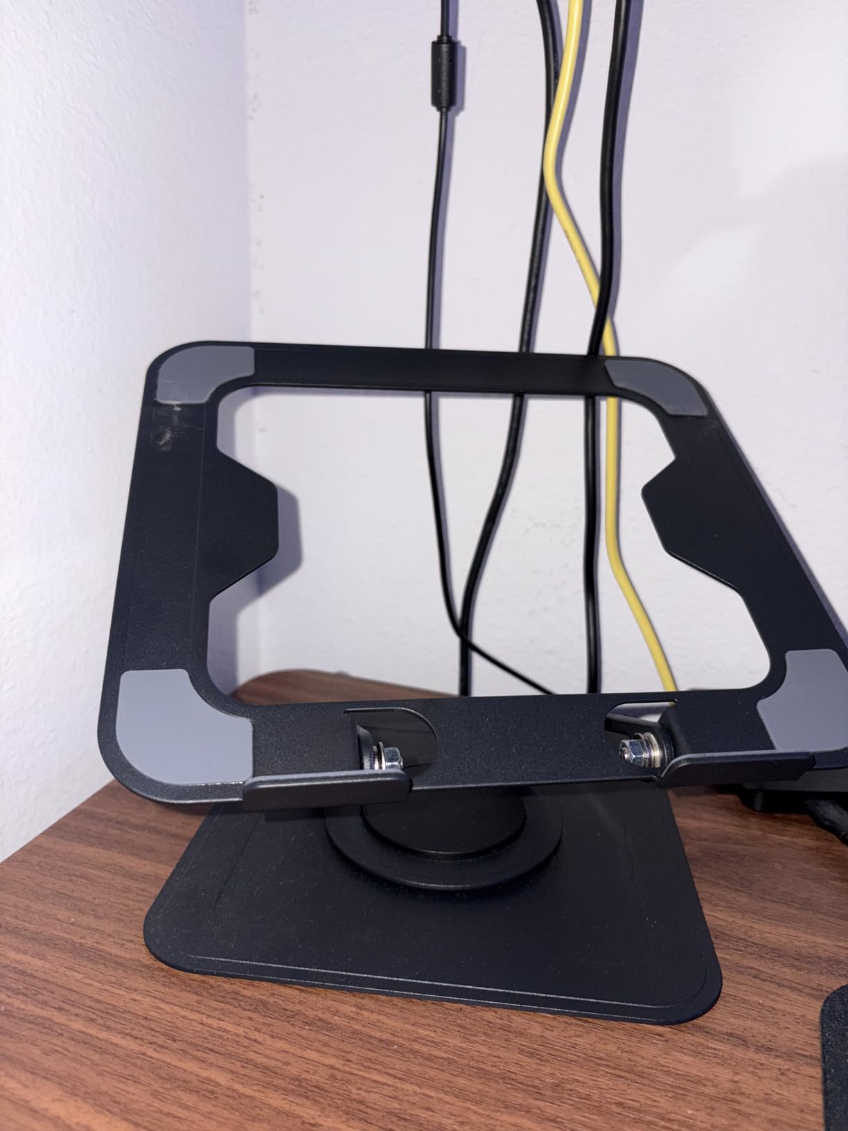 LOXP Adjustable Laptop Stand, Computer Stand with 360 Rotating Base | Ergonomic Laptop Riser Mount for Desk Foldable Protable Computer Desk Fits with MacBook Pro Air customer photo 2