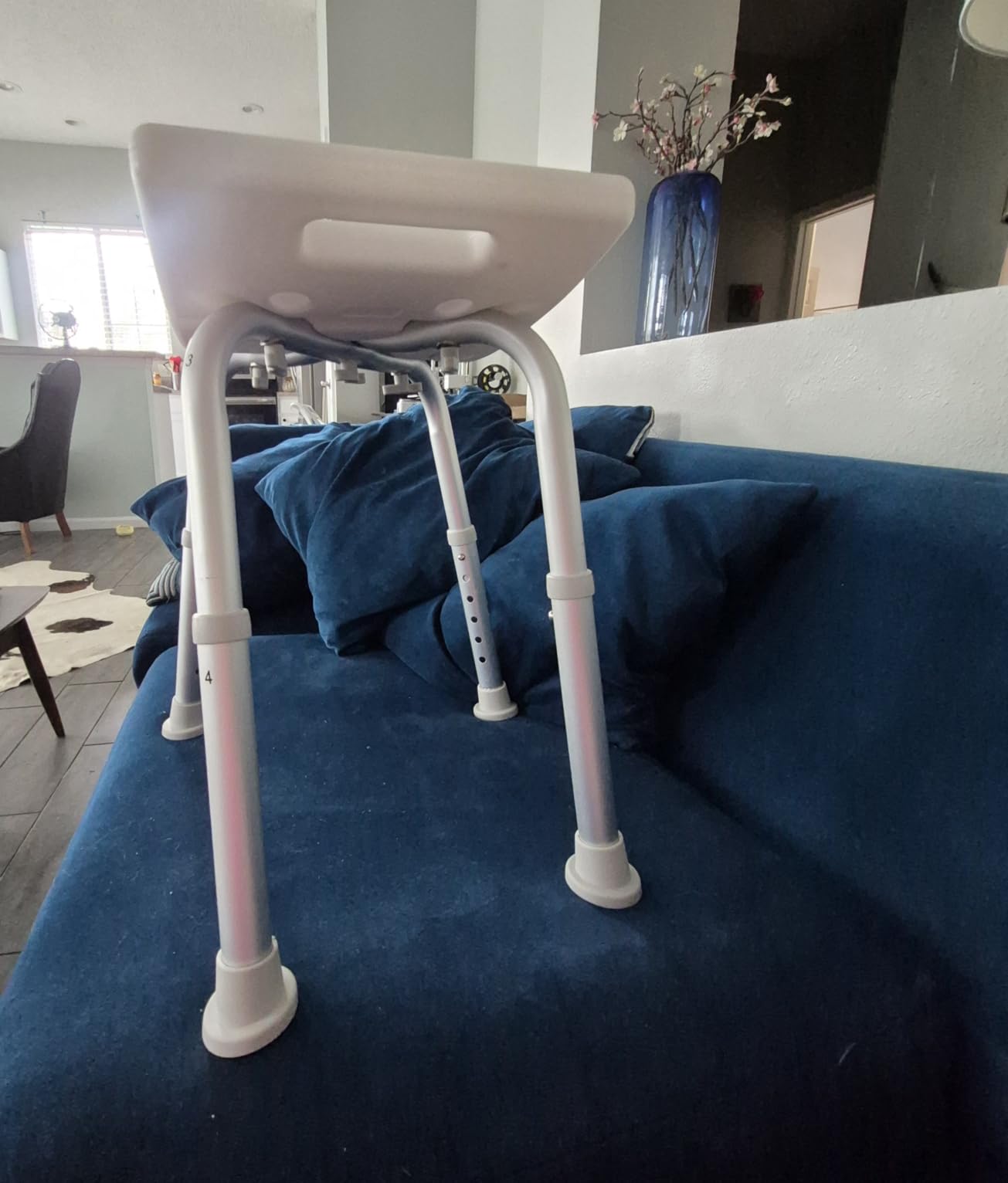 HOMLAND Shower Chair for Inside Shower, Adjustable Height Shower Stool customer photo 1