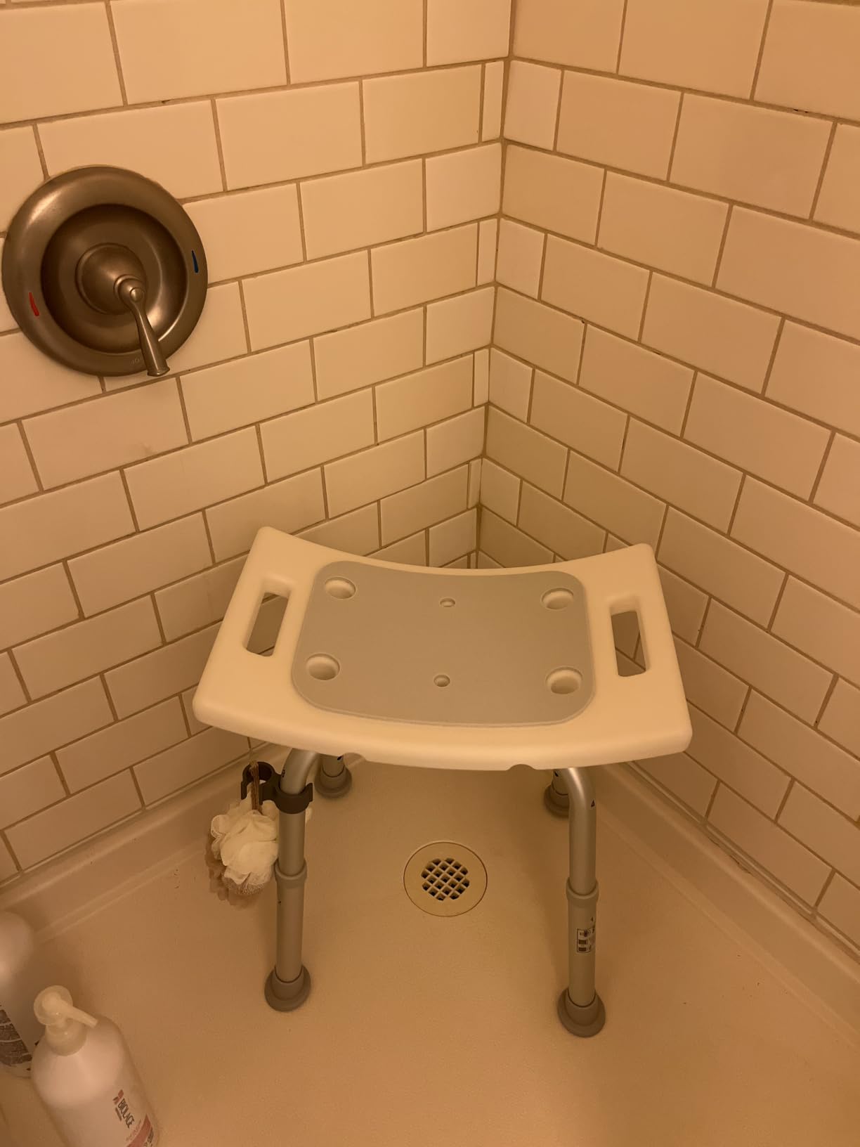 HOMLAND Shower Chair for Inside Shower, Adjustable Height Shower Stool customer photo 2