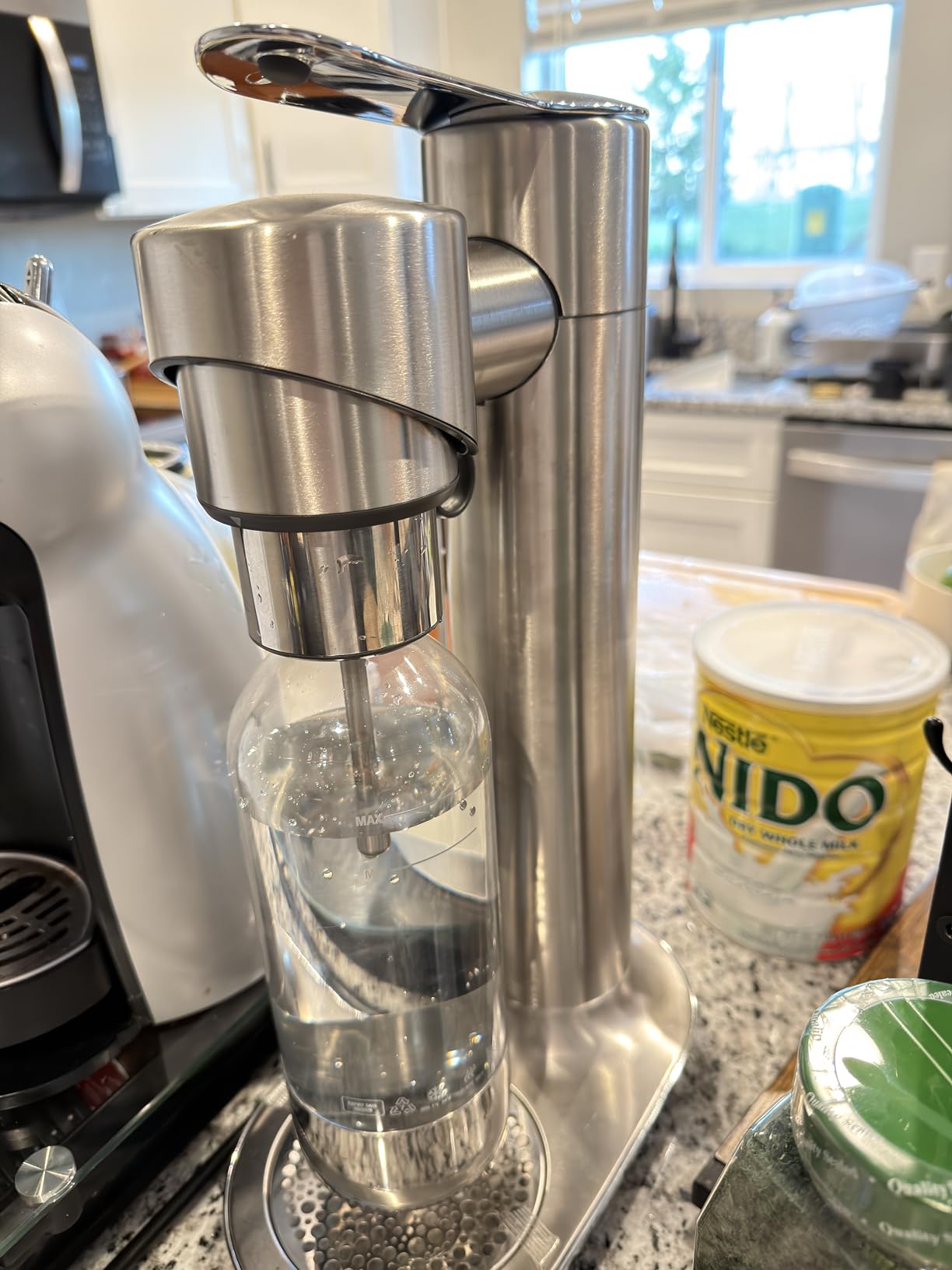 Breville InFizz Fusion Sparkling Drink Carbonator, Brushed Stainless Steel customer photo 1