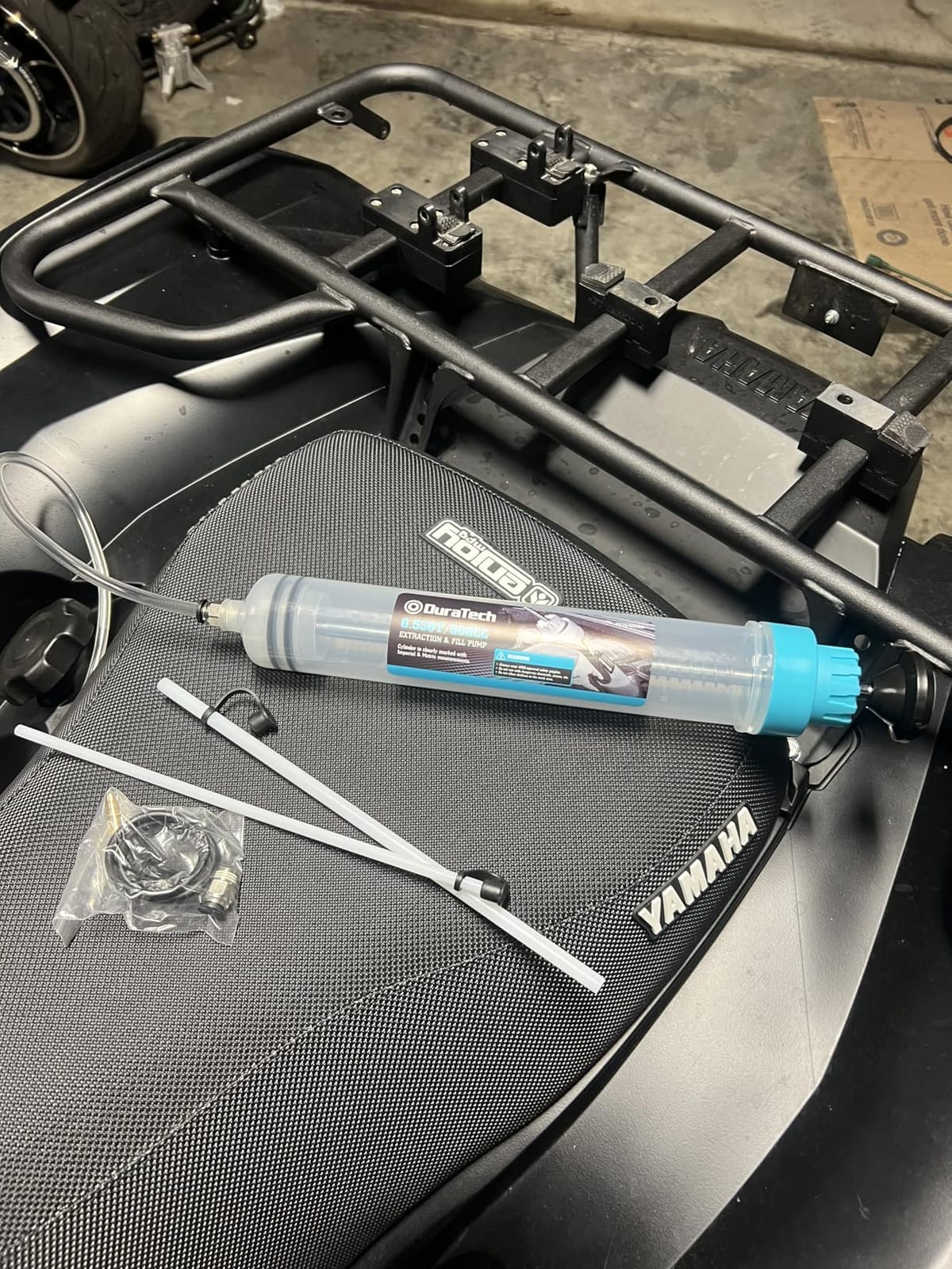 DURATECH 500CC Fluid Extractor with Long Hose and Extension Tubes | Oil Extractor, Brake Fluid Extractor, Fluid Pump Automotive, Suction Pump for Lawn Mowers Cars Ships Golf Carts customer photo 1