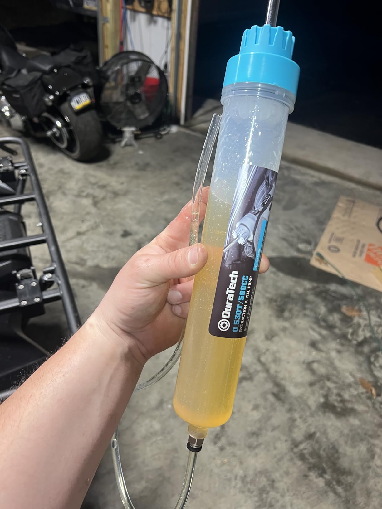 DURATECH 500CC Fluid Extractor with Long Hose and Extension Tubes | Oil Extractor, Brake Fluid Extractor, Fluid Pump Automotive, Suction Pump for Lawn Mowers Cars Ships Golf Carts customer photo 2
